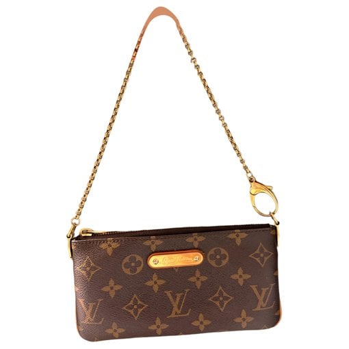 Leather clutch bag