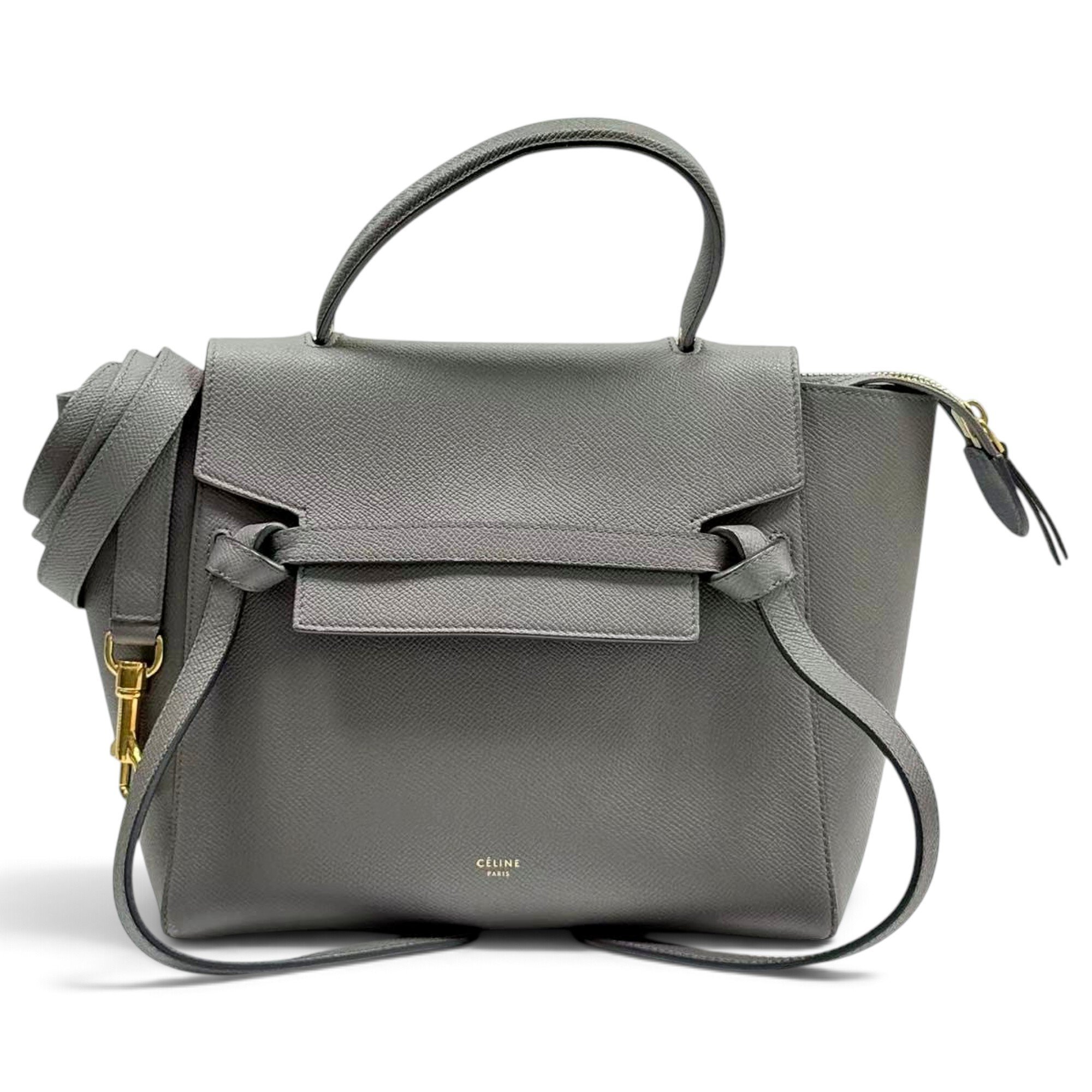 Belt leather handbag