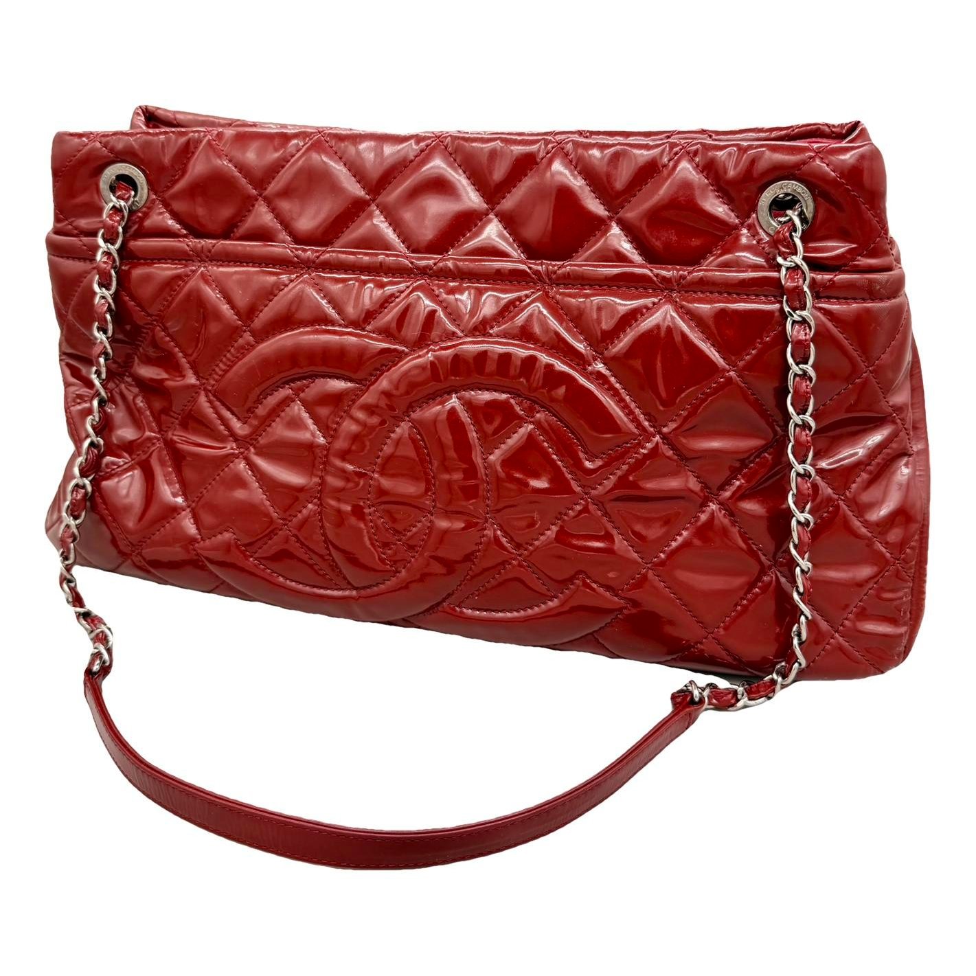 Patent leather handbag