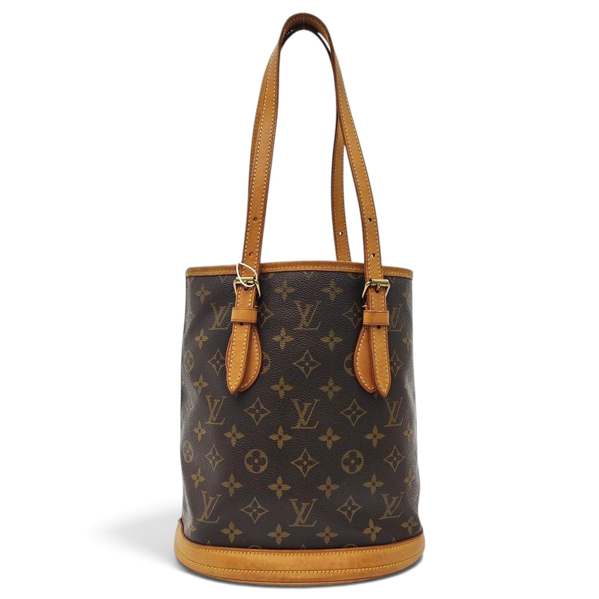 Bucket leather handbag