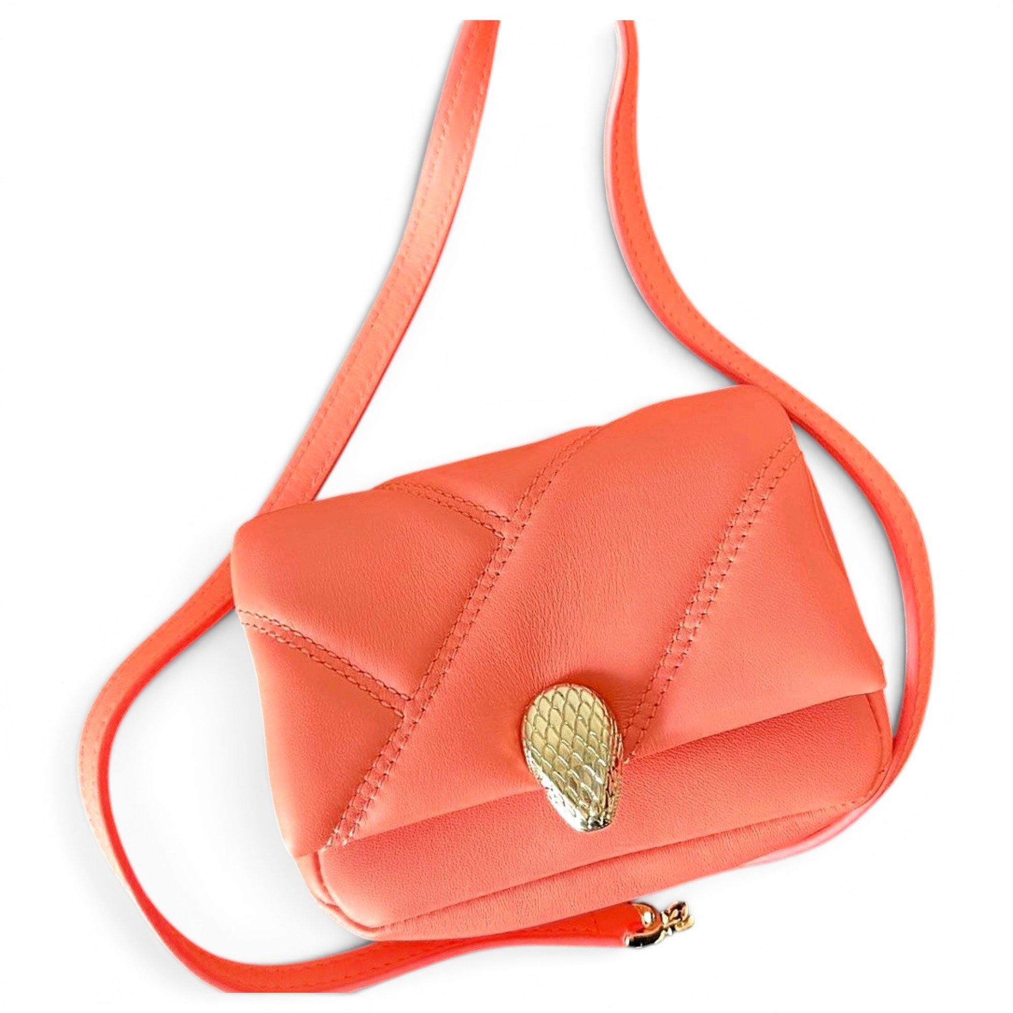 Serpenti leather handbag