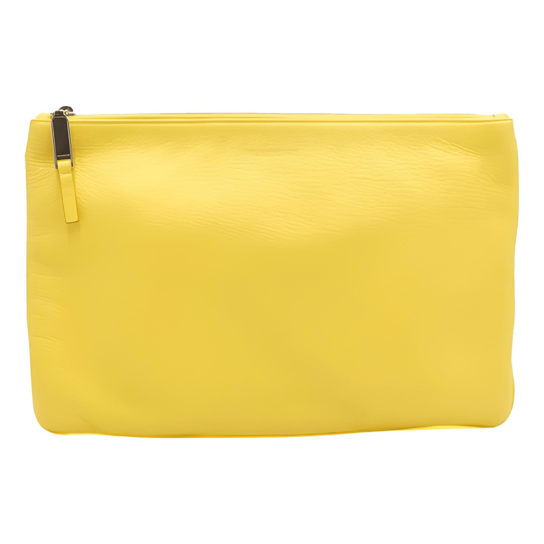 Leather clutch bag