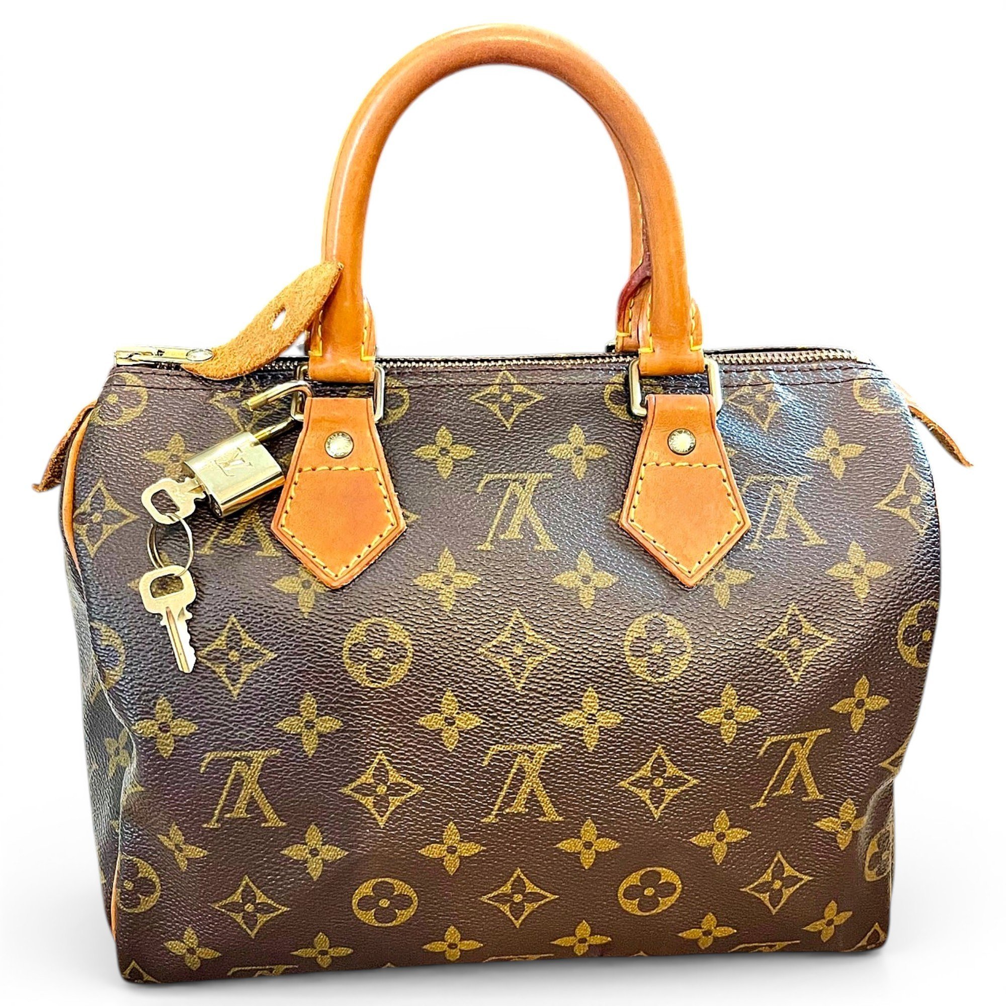Speedy leather handbag