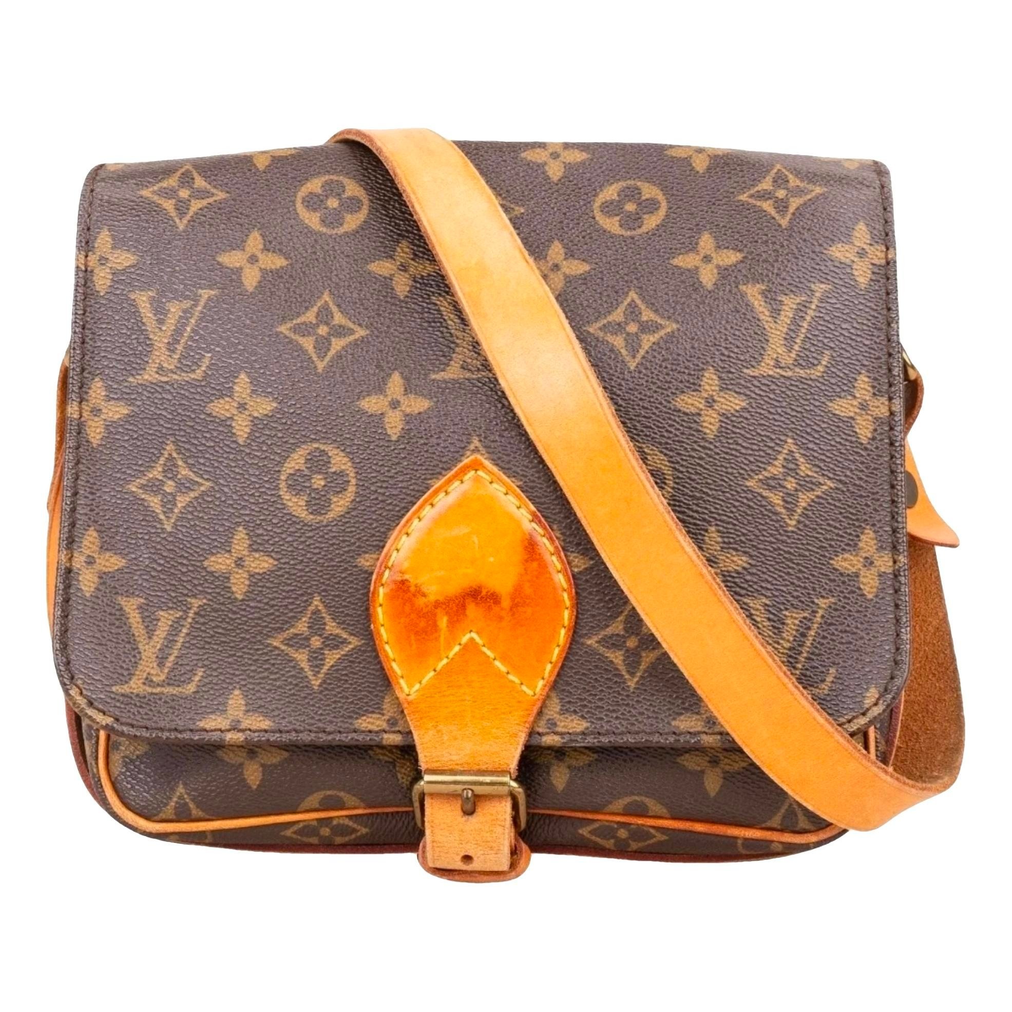 Cartouchière leather crossbody bag