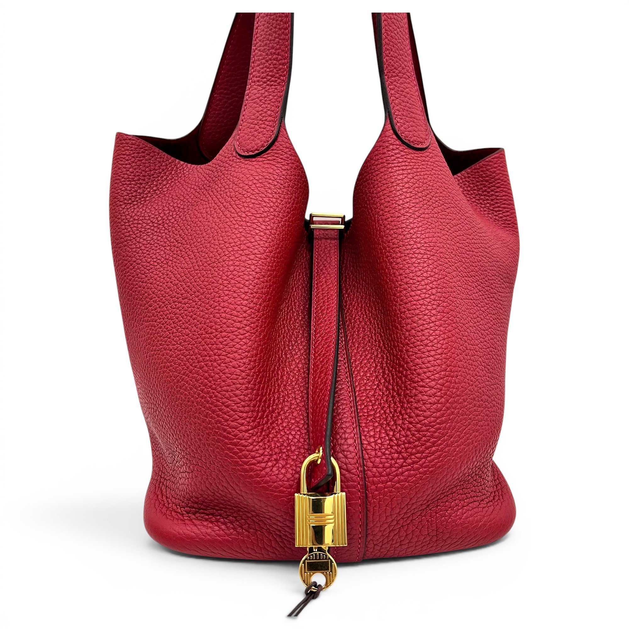 Picotin leather tote