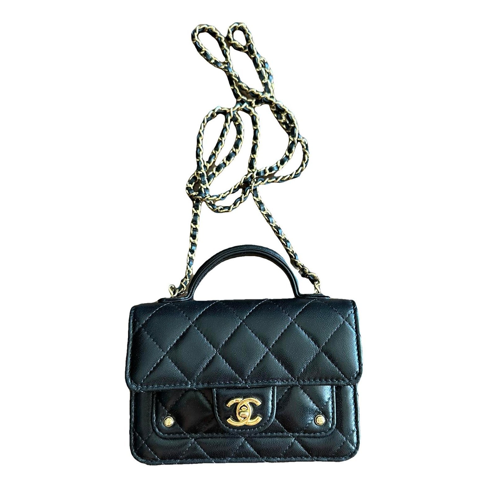 Leather clutch bag
