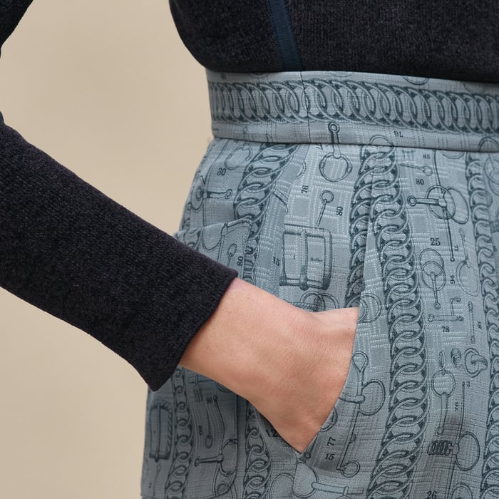 Bleu Adriatique "Cahier Du Colporteur" Pants