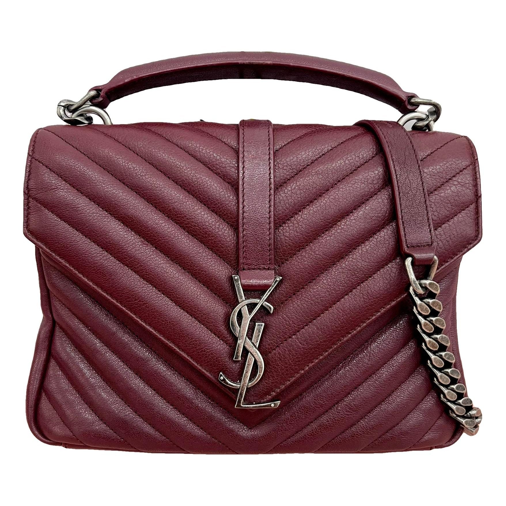 Collége monogramme leather handbag