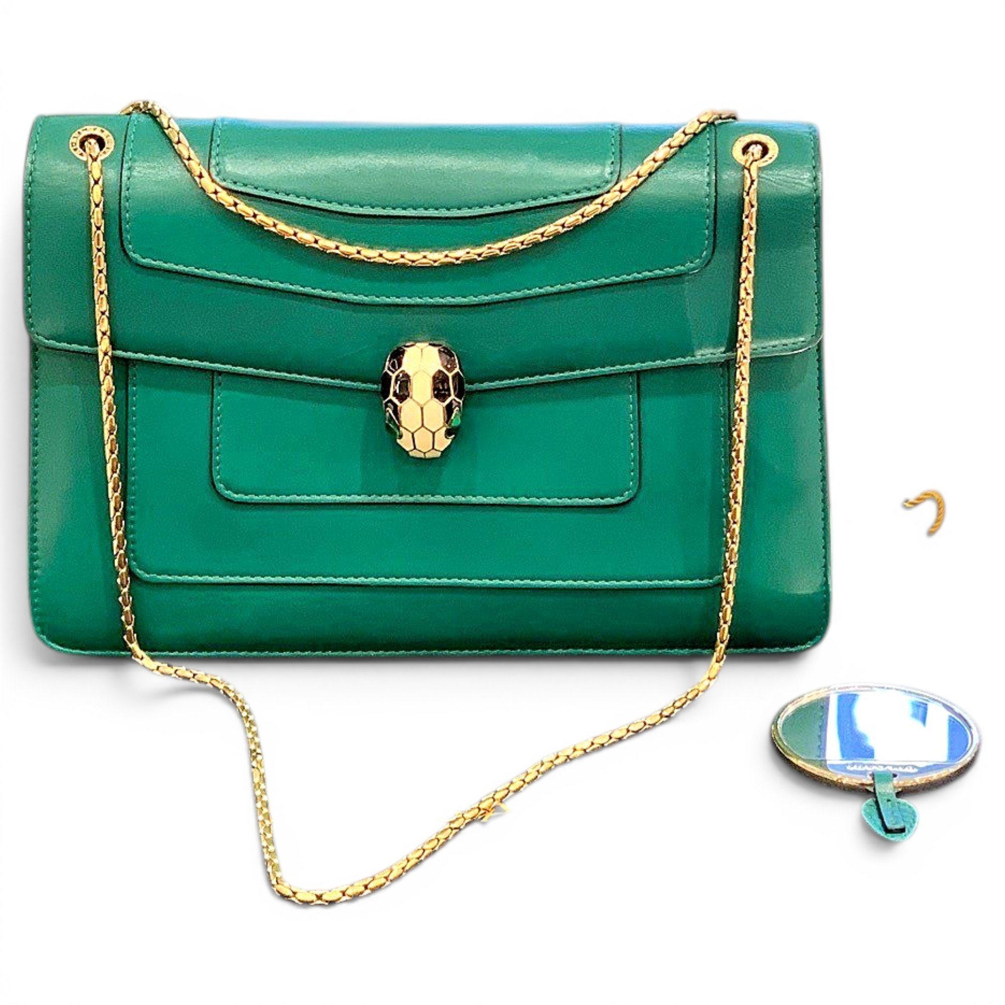 Bvlgari Serpenti leather handbag