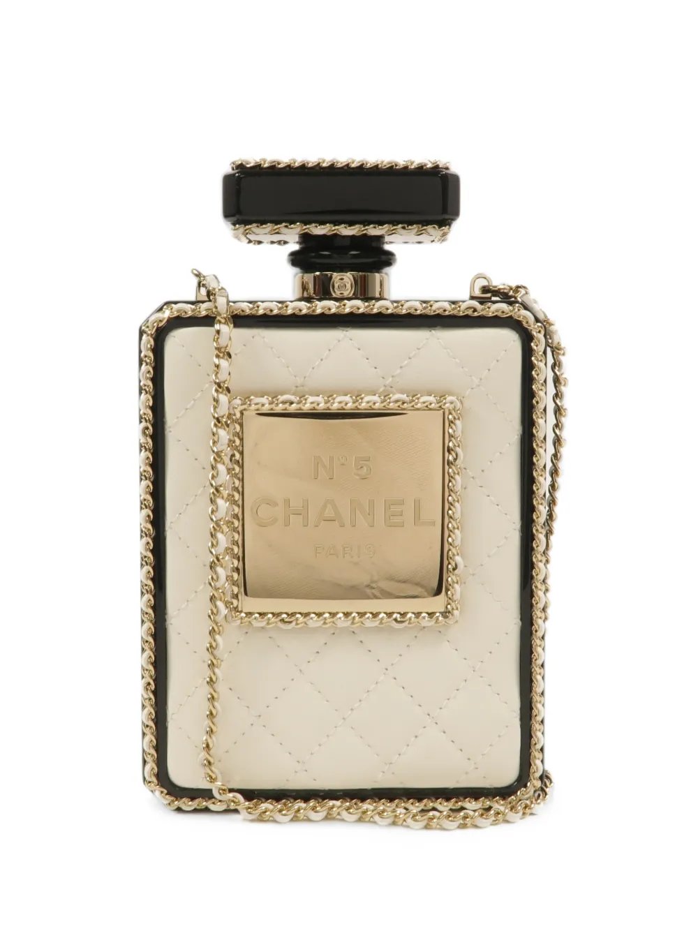 No. 5 perfume bottle shoulder bag