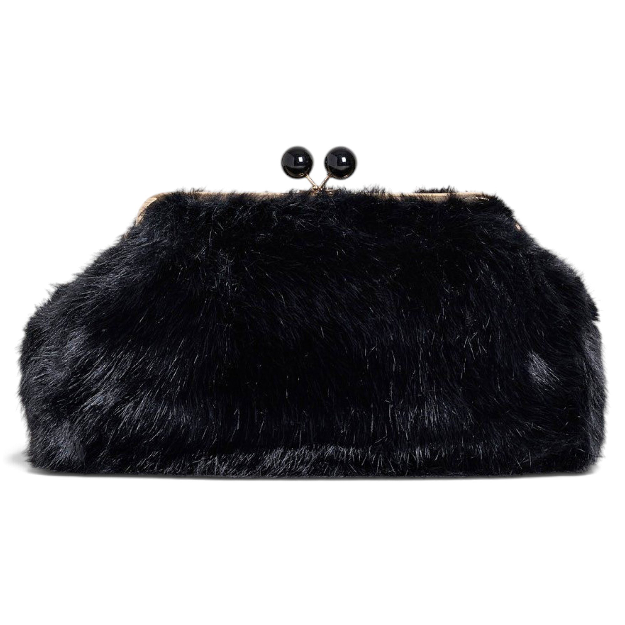 Faux fur handbag