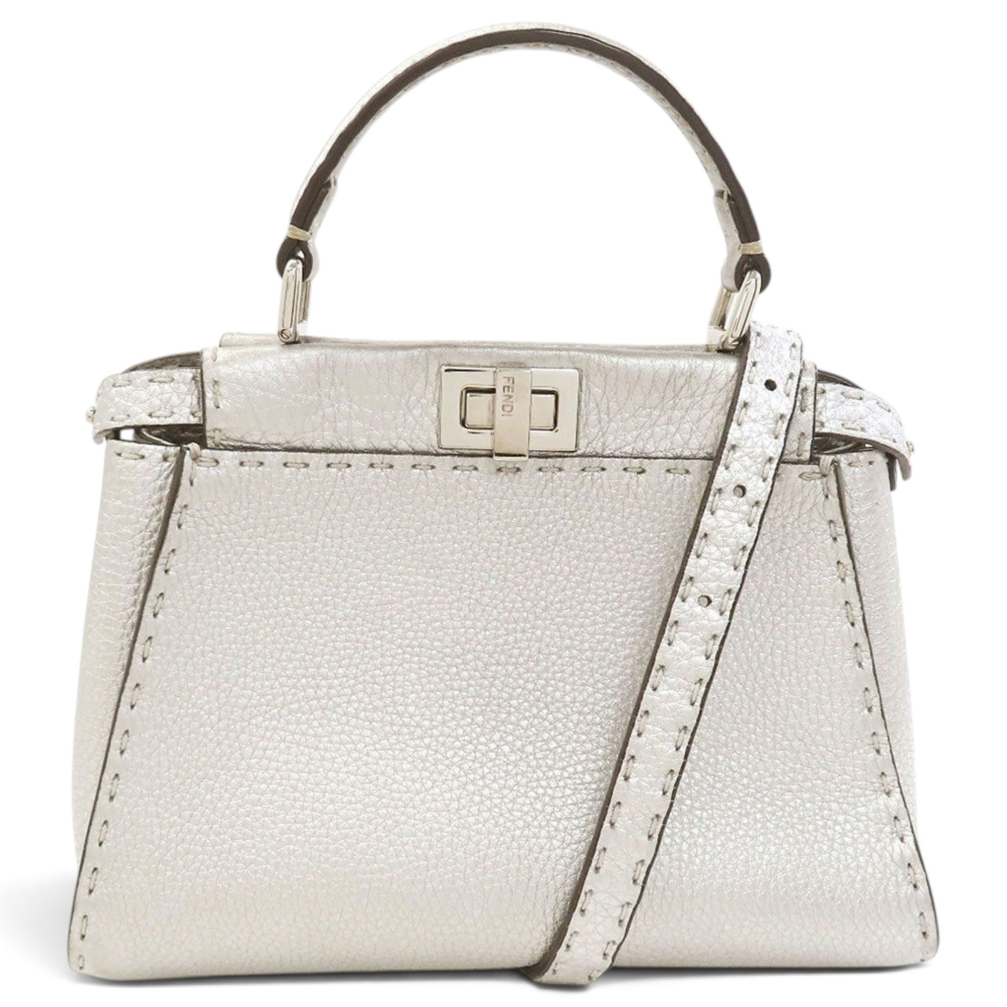 Peekaboo pony-style calfskin handbag