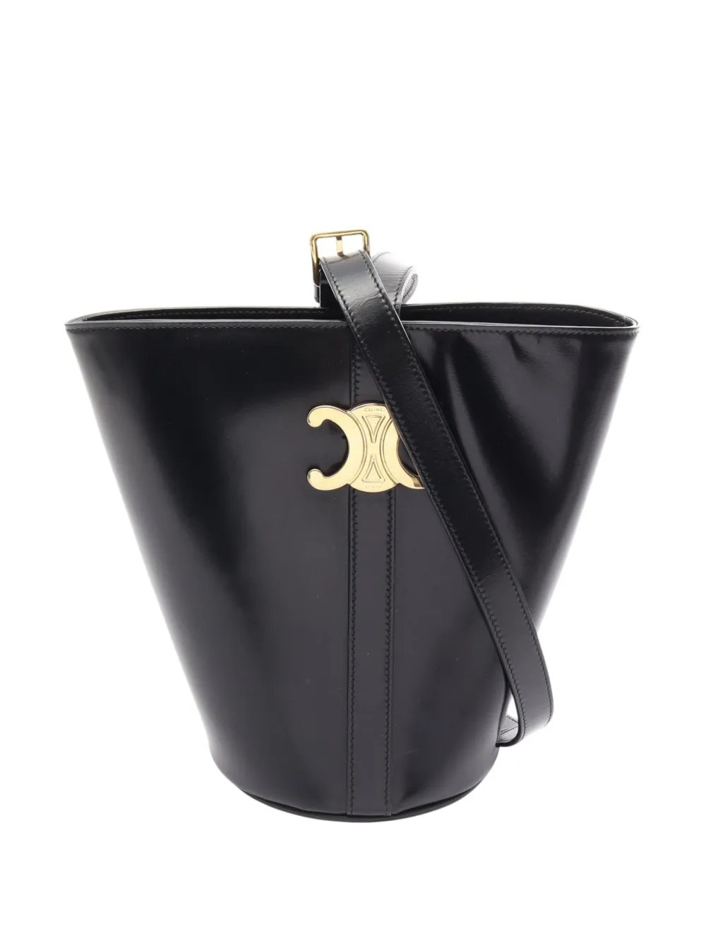 2021-2025 Leather Triomphe bucket bag