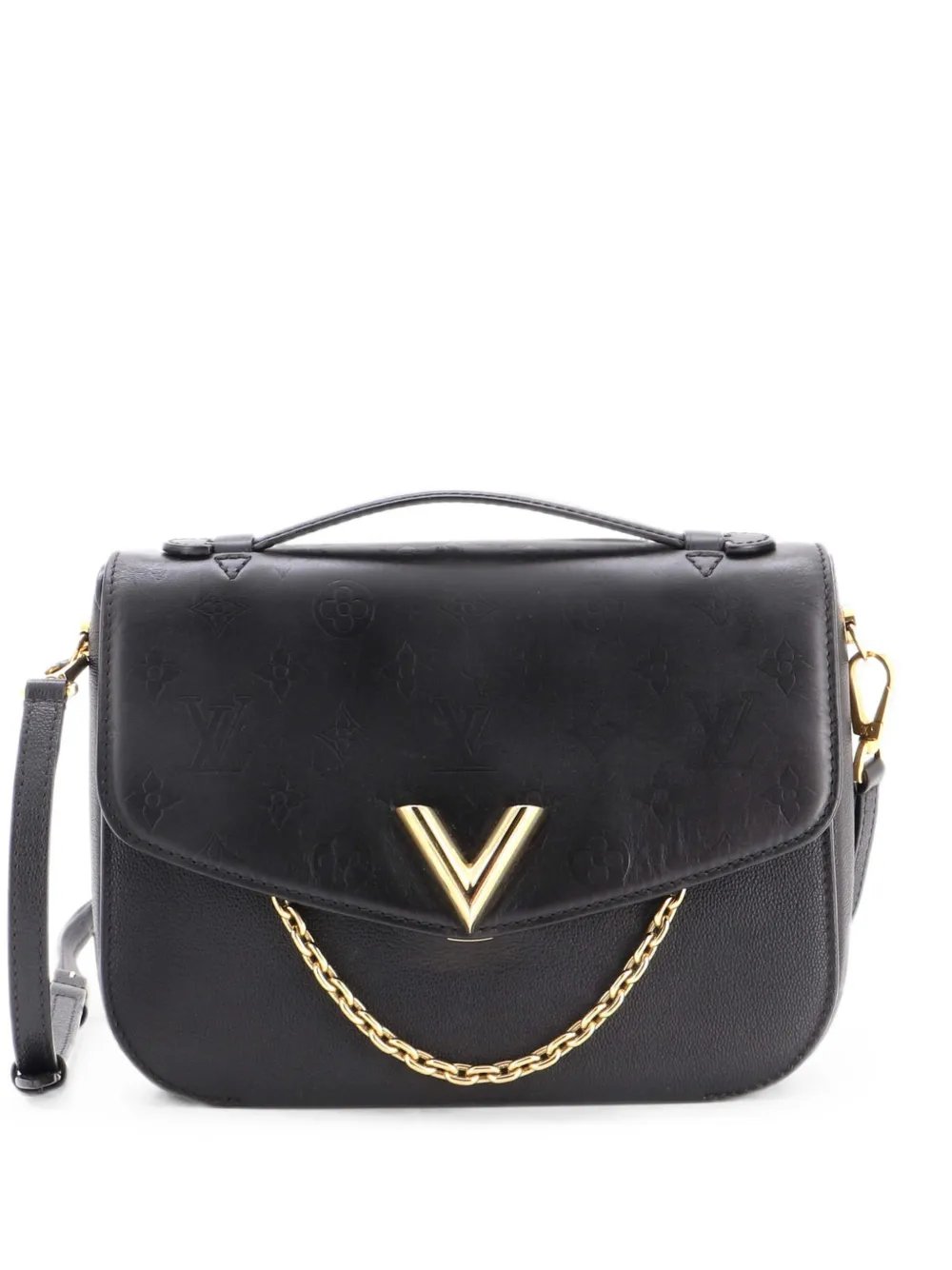 Very Messenger Monogram Leather shoulder bag