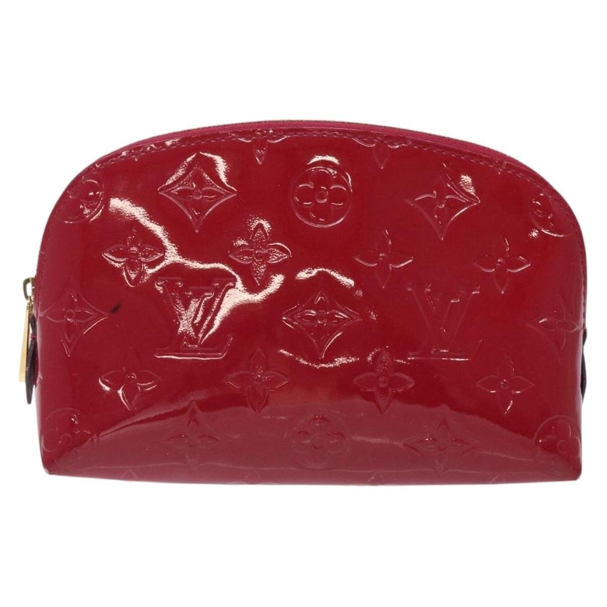 Trio pouch patent leather clutch bag