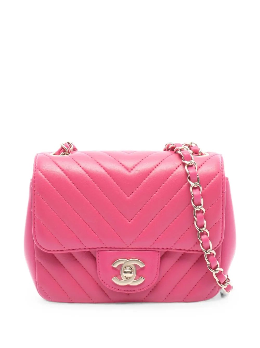 2017-2018 Chevron V-stitch shoulder bag