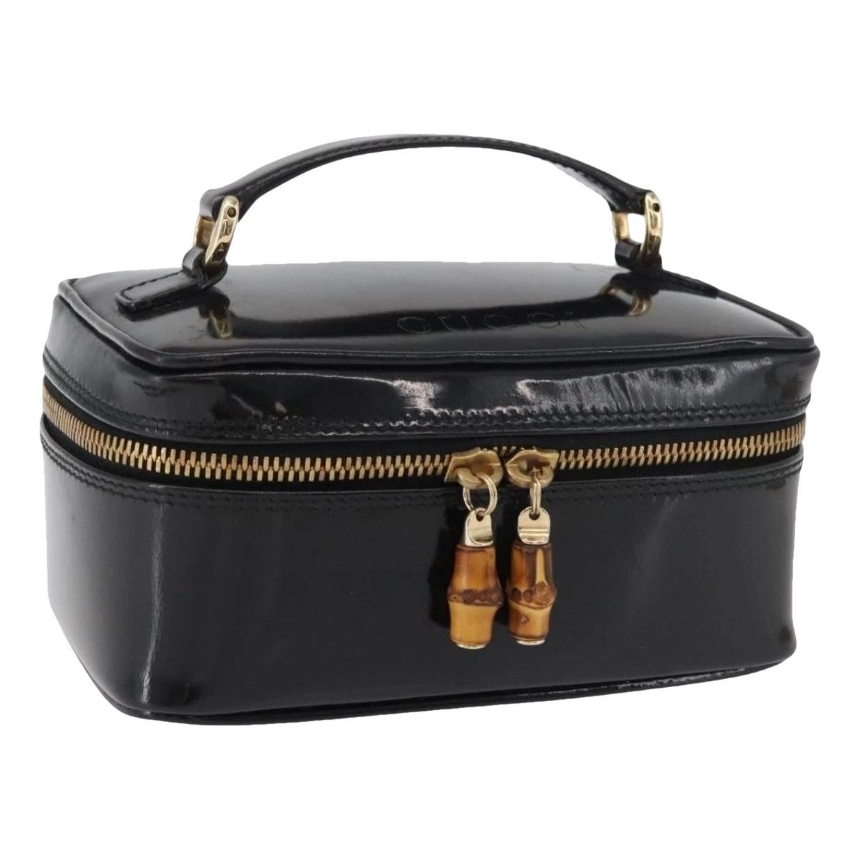 Patent leather handbag