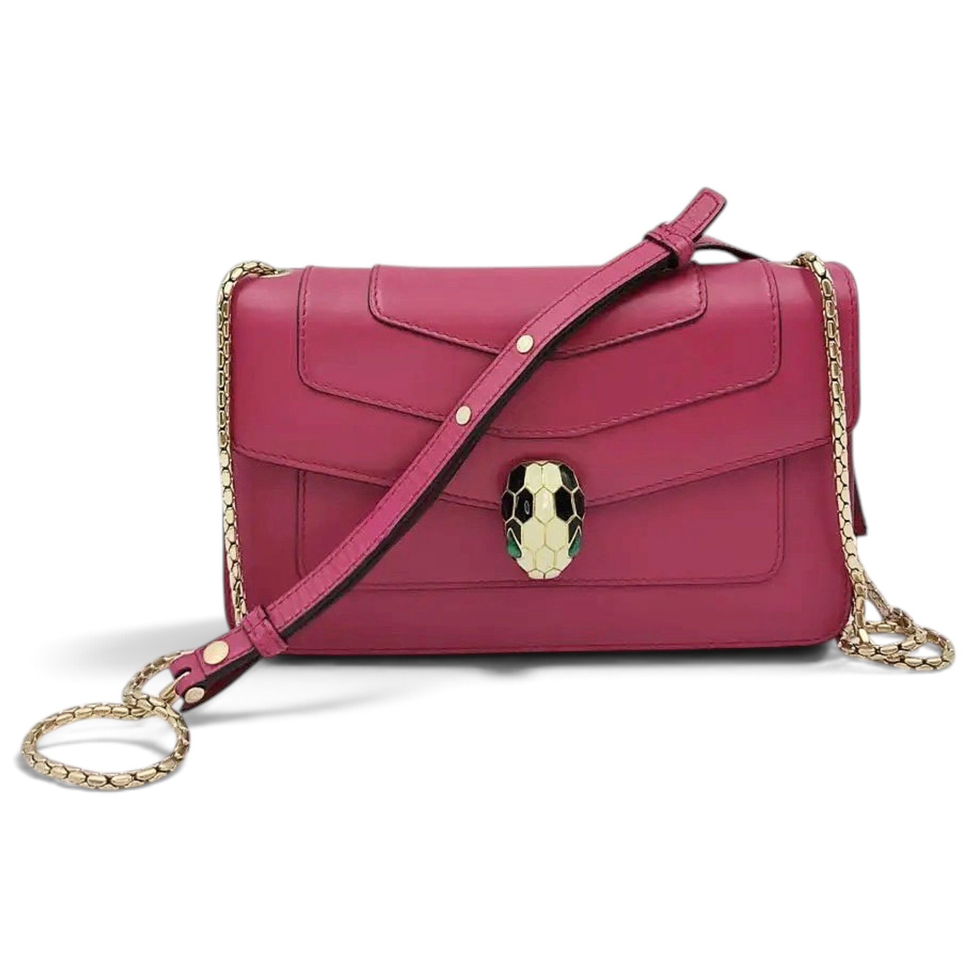 Serpenti leather handbag