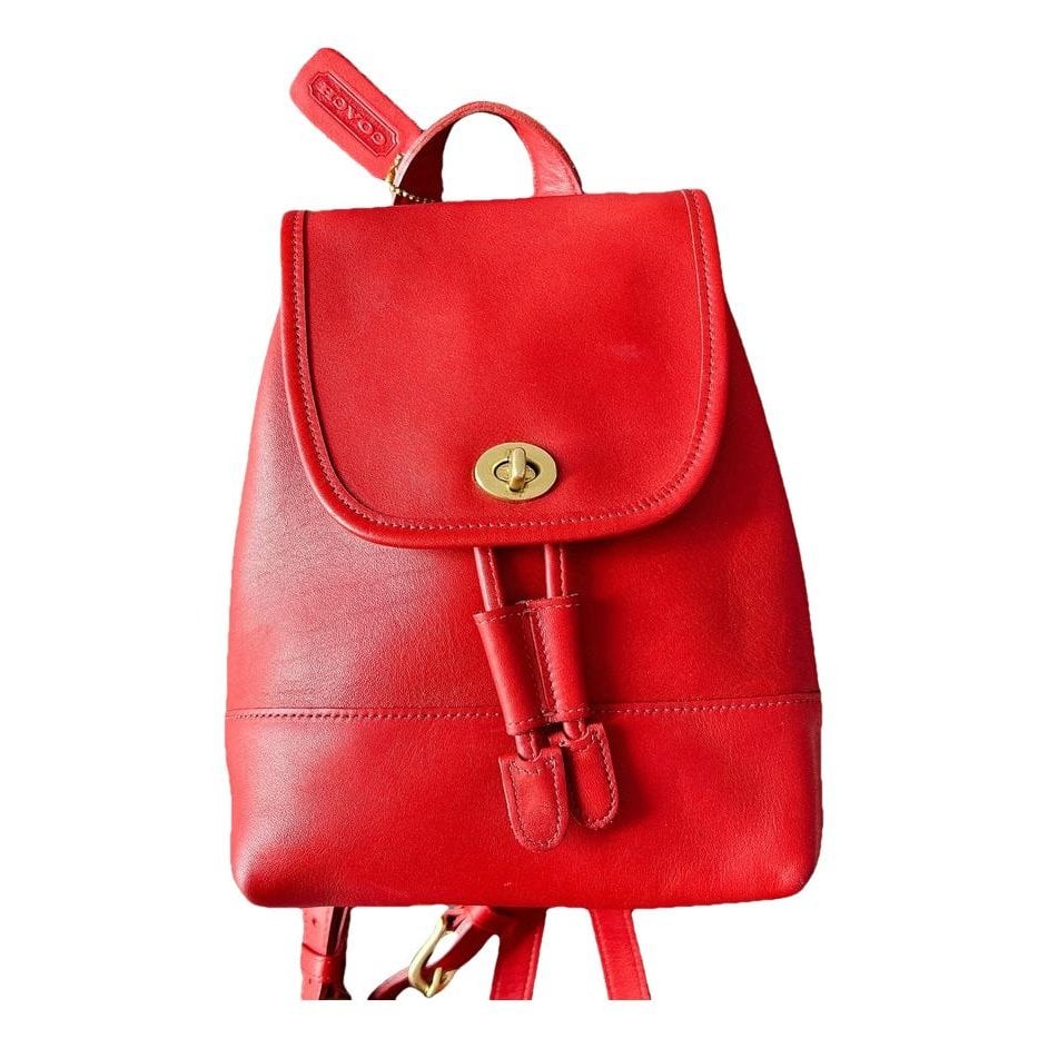 Campus leather backpack