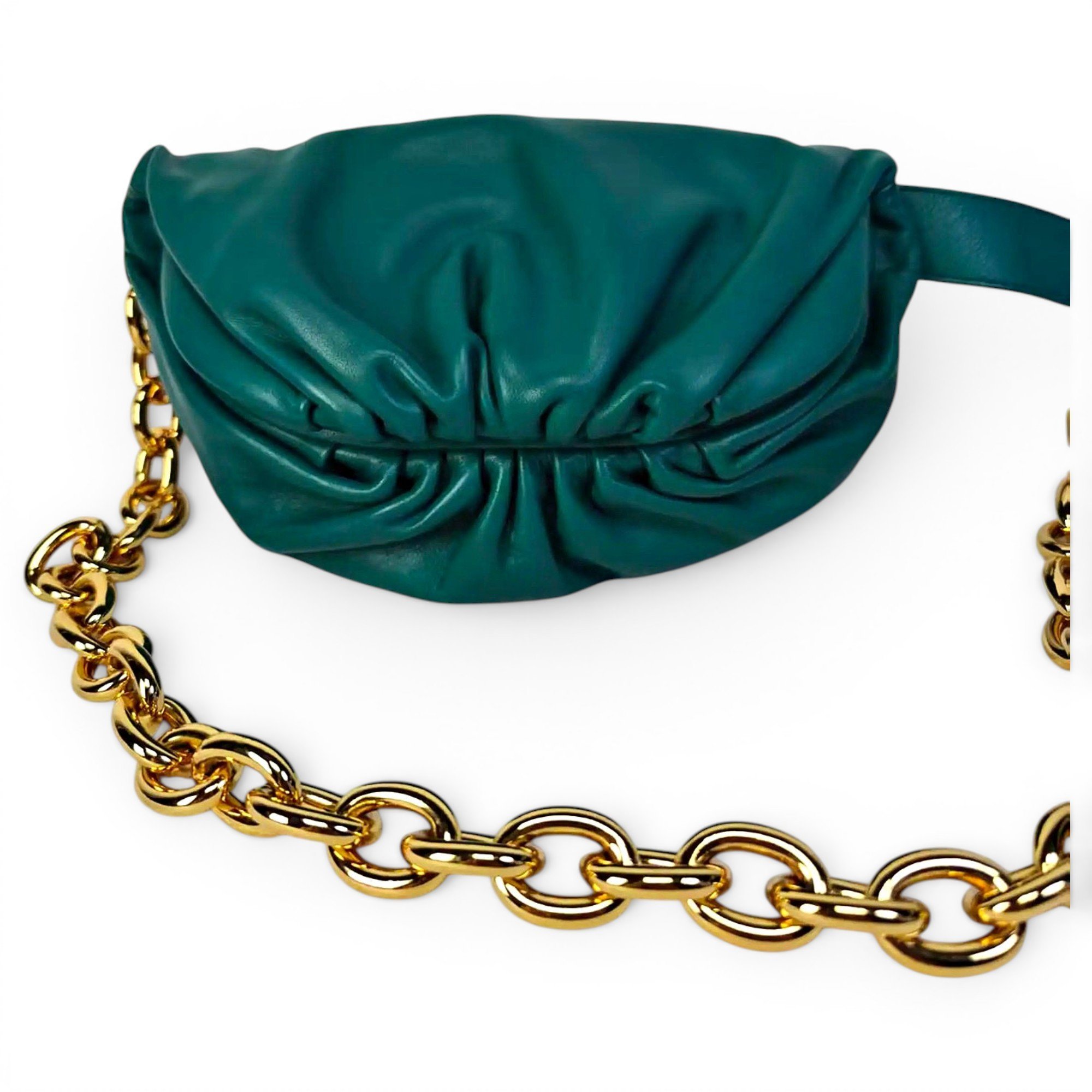 Chain Pouch leather handbag