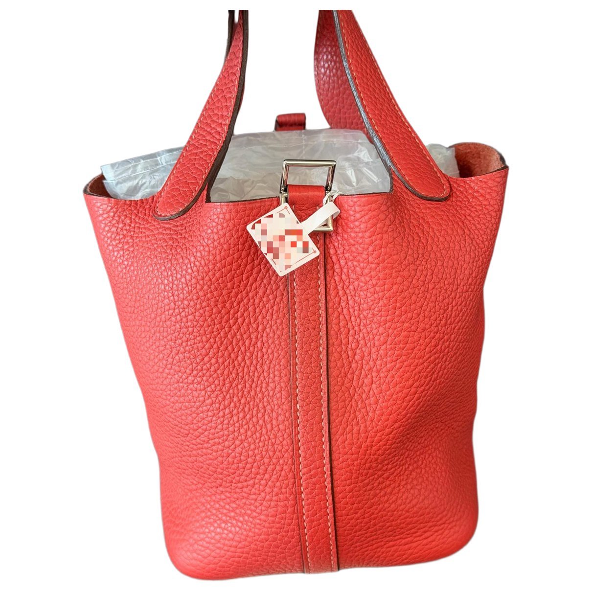 Picotin leather handbag