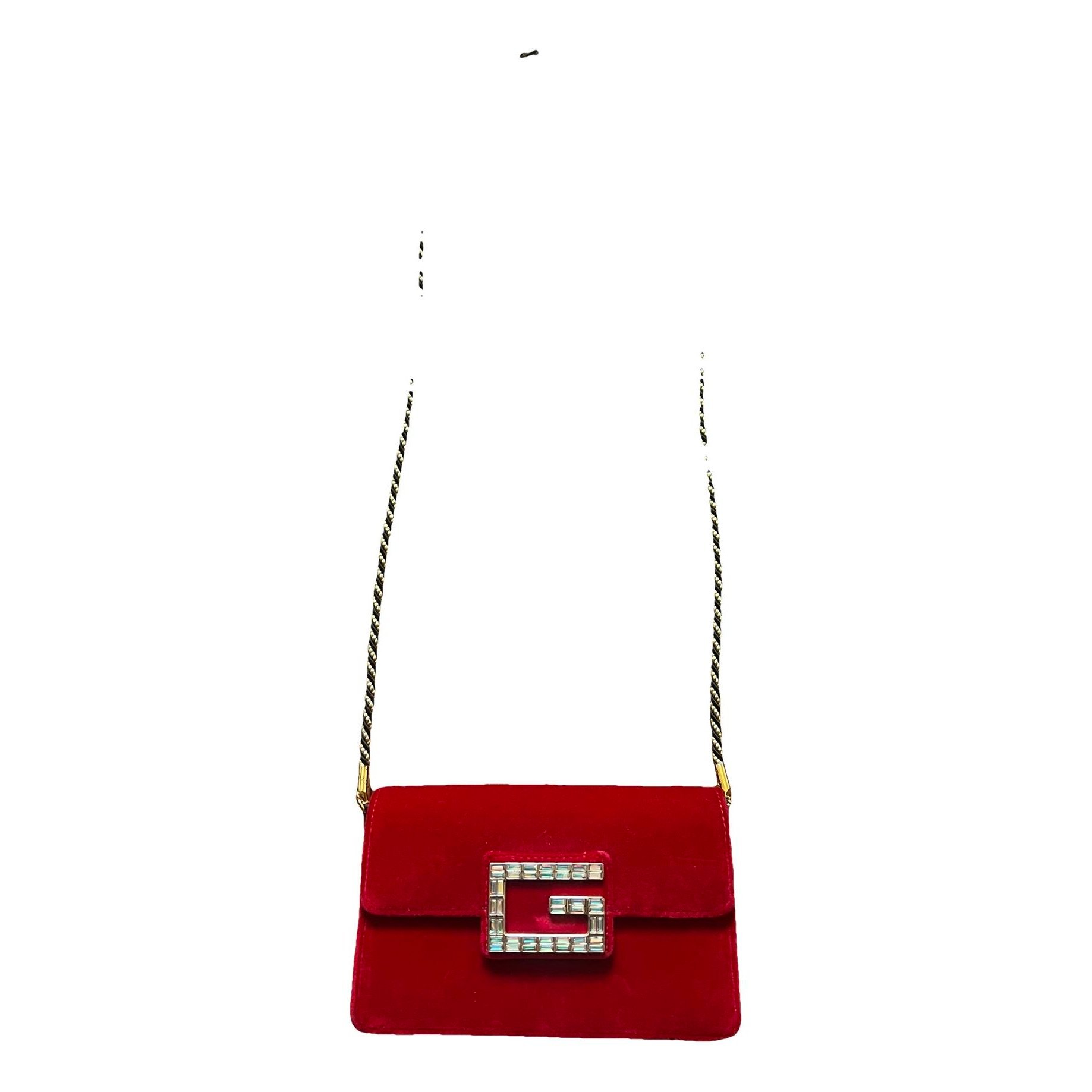 Broadway velvet clutch bag