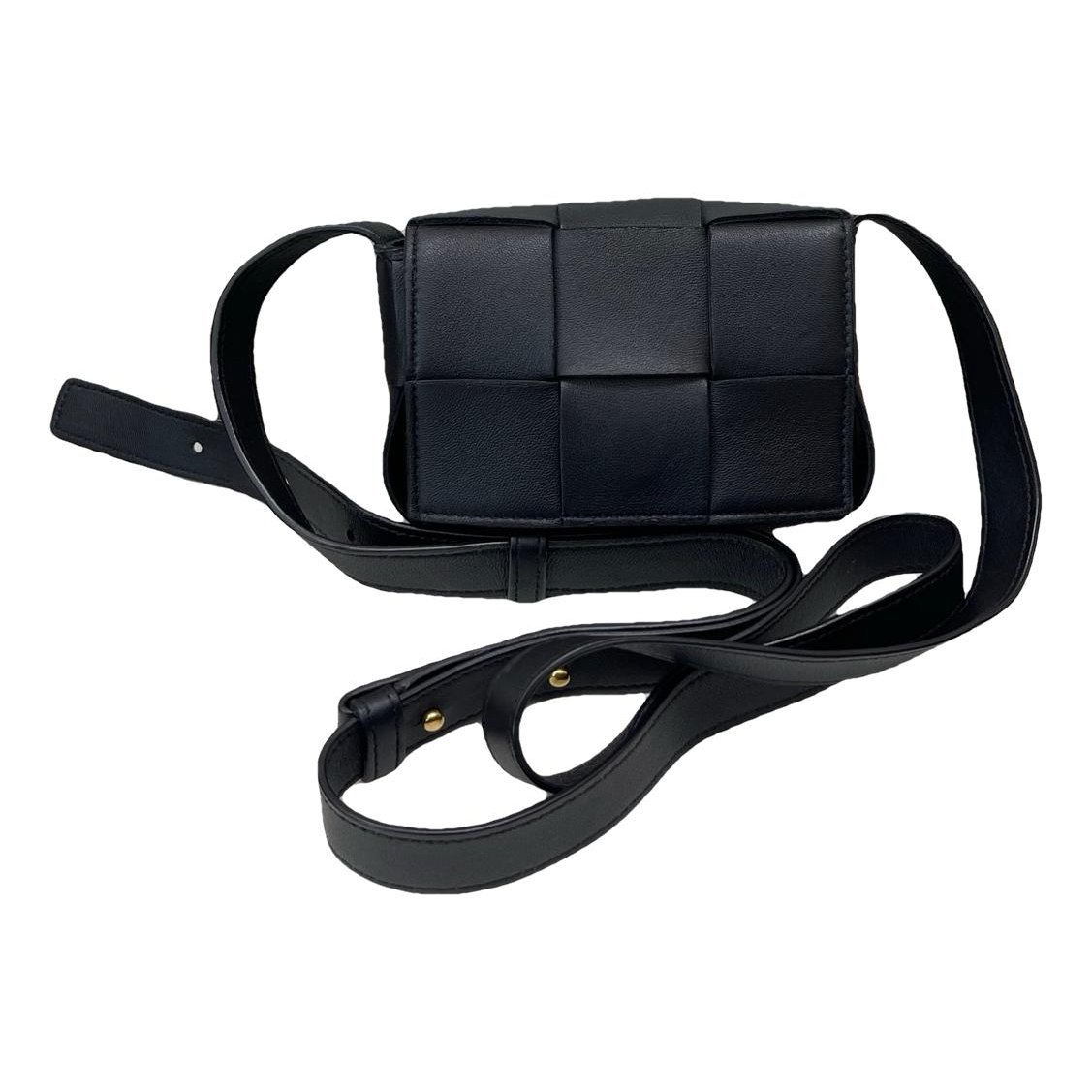 Cassette leather handbag