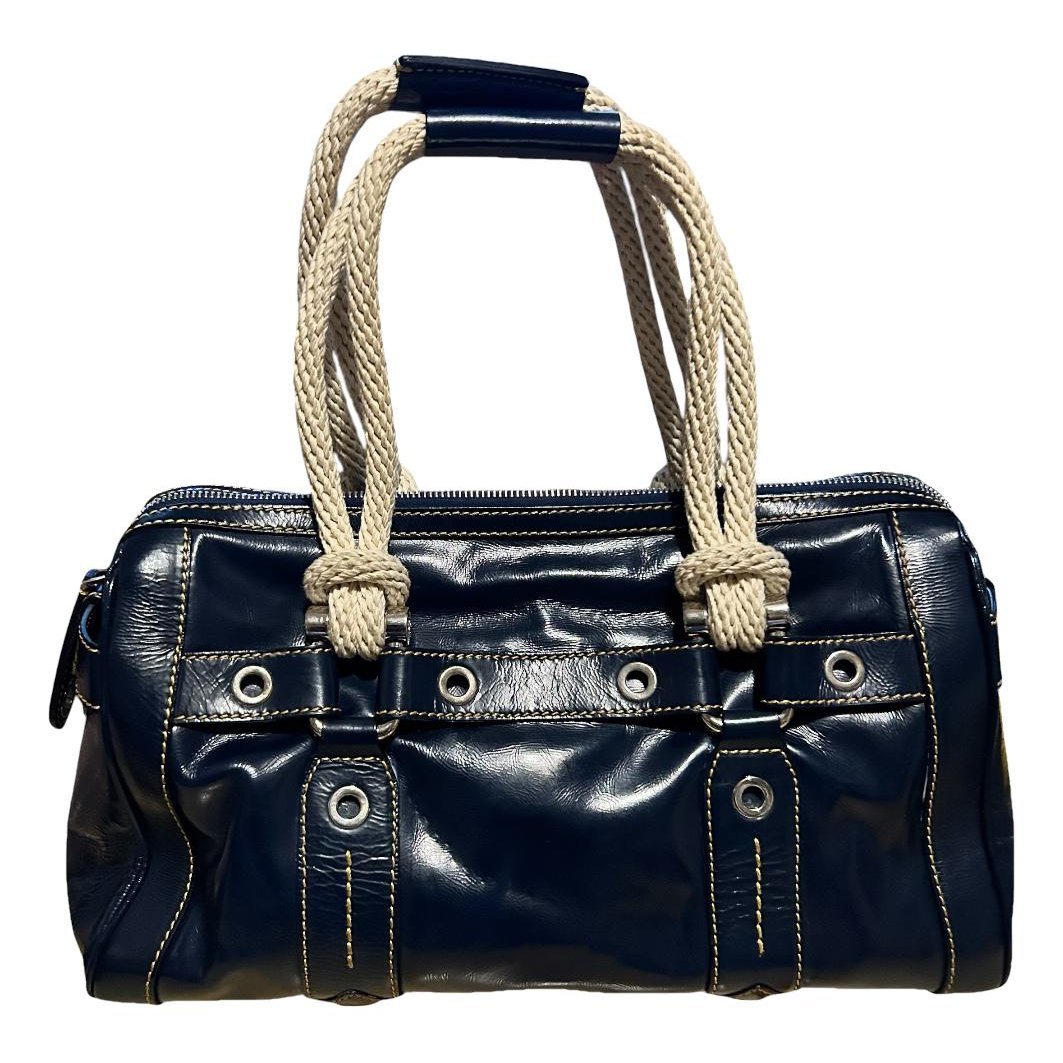 Patent leather handbag