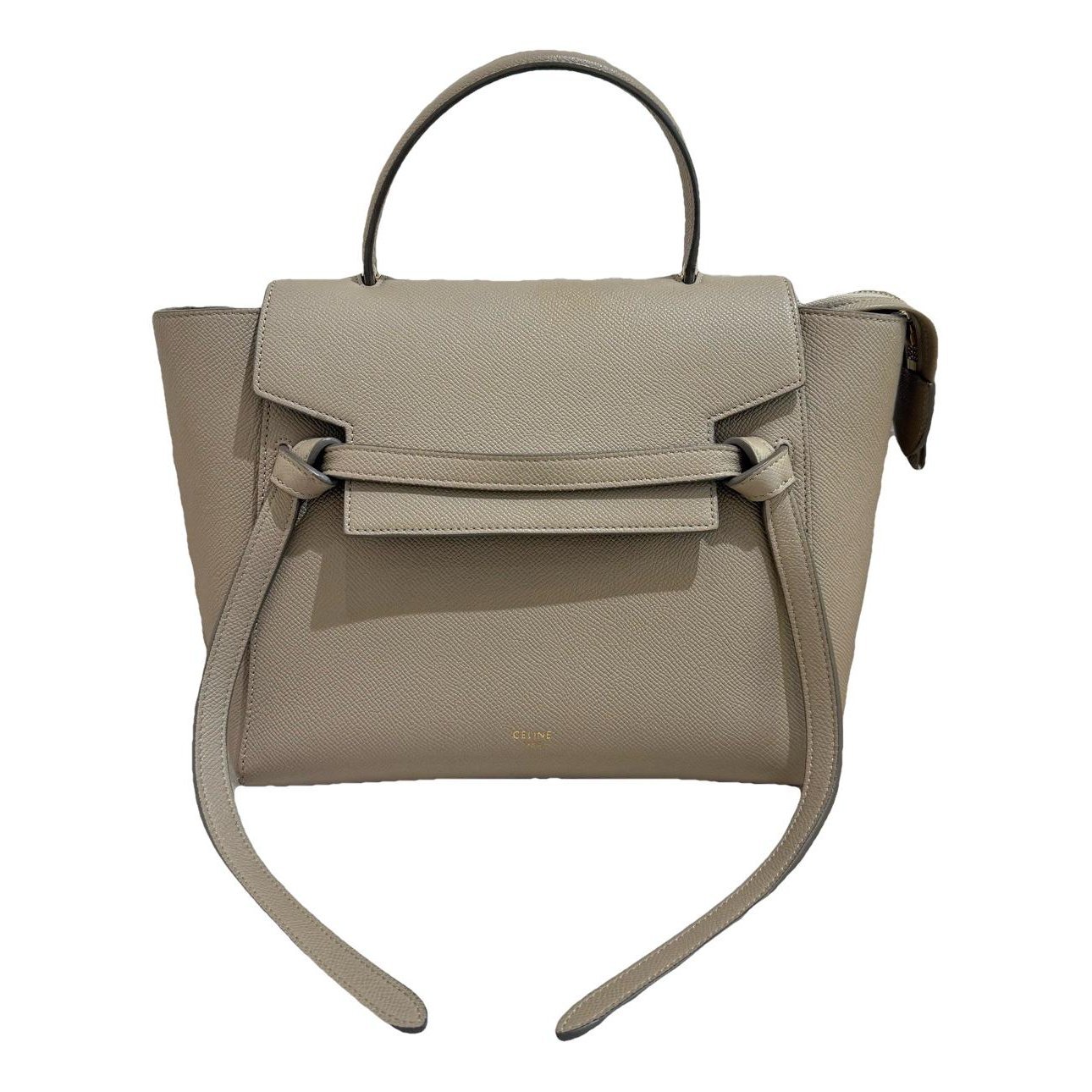 Belt leather handbag