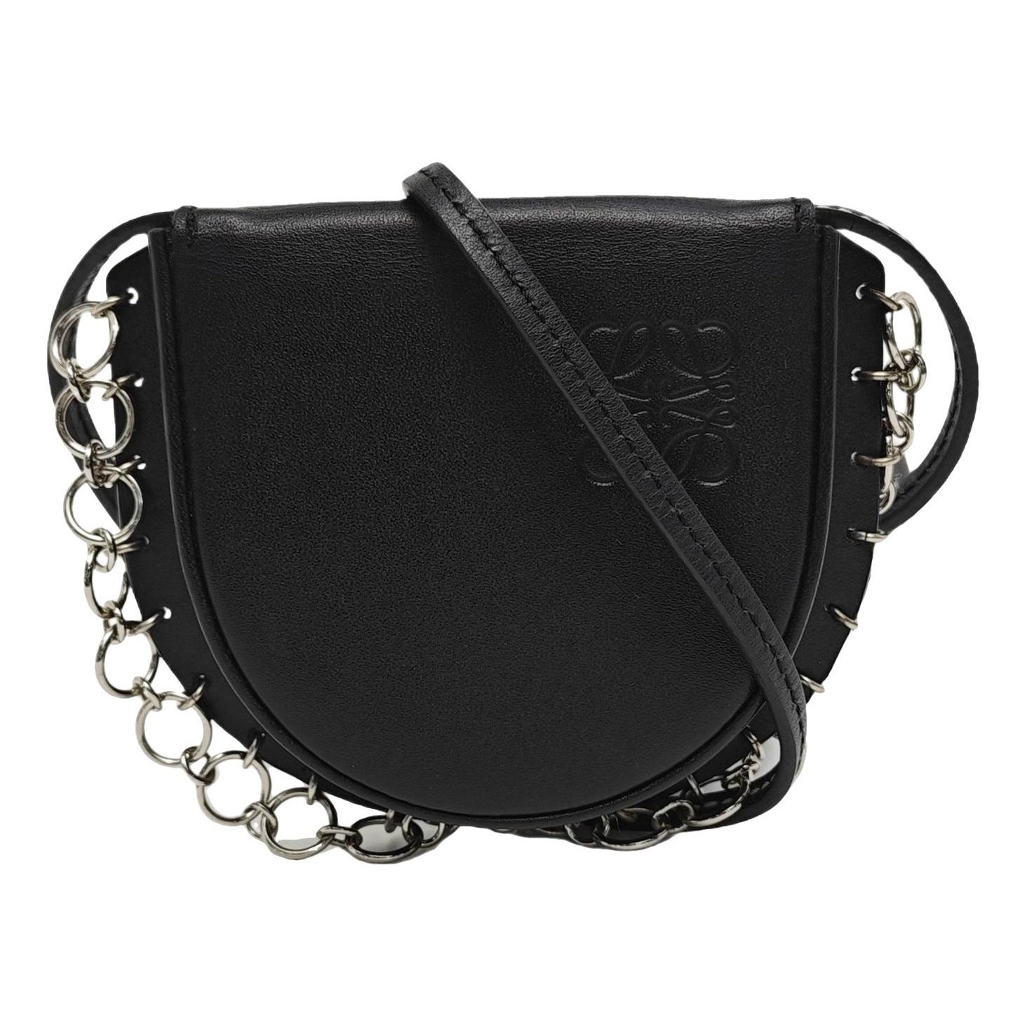 Heel leather handbag