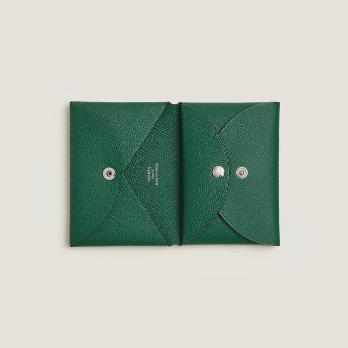 Vert Moyen Calvi Duo Compact Card Holder