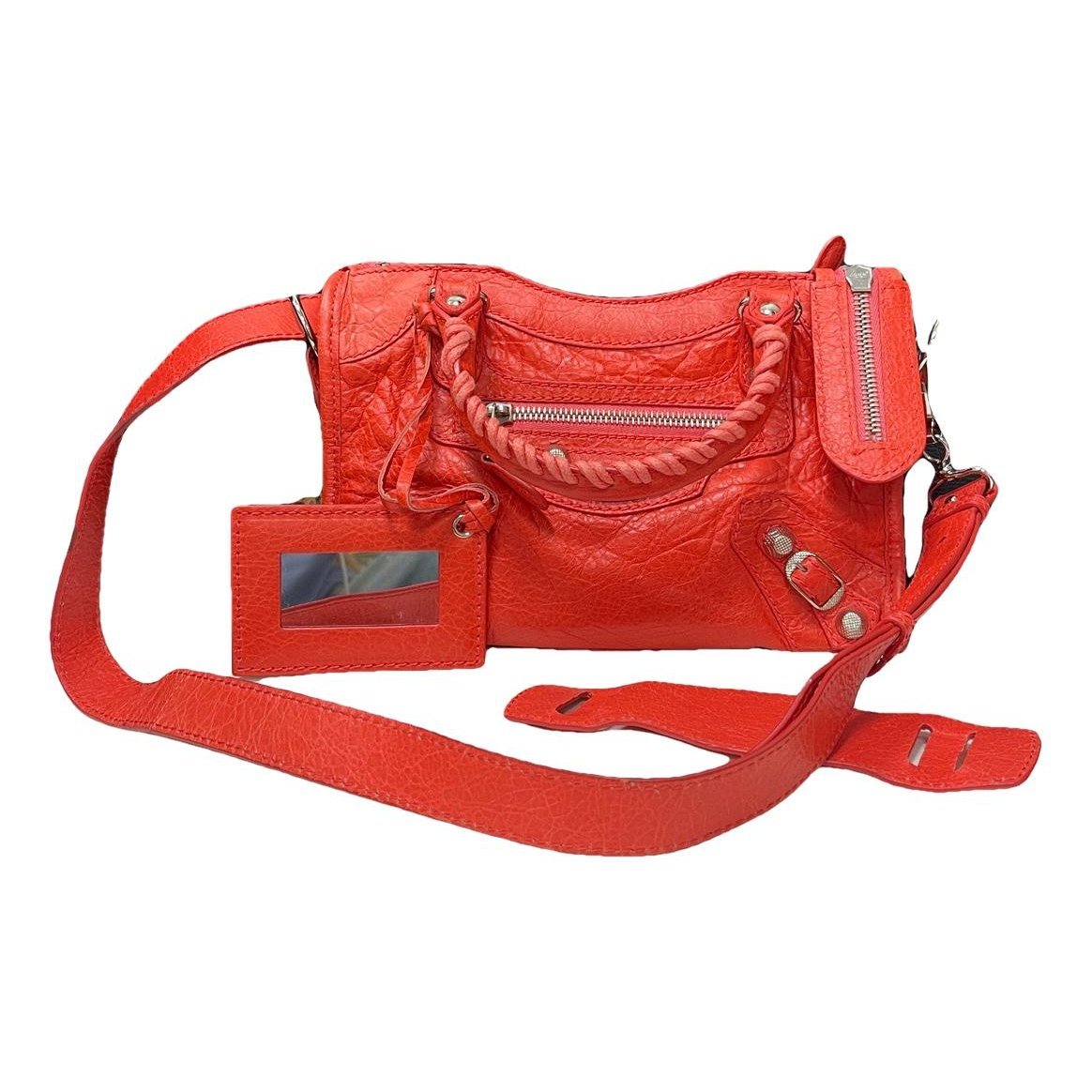 Classic Metalic leather handbag
