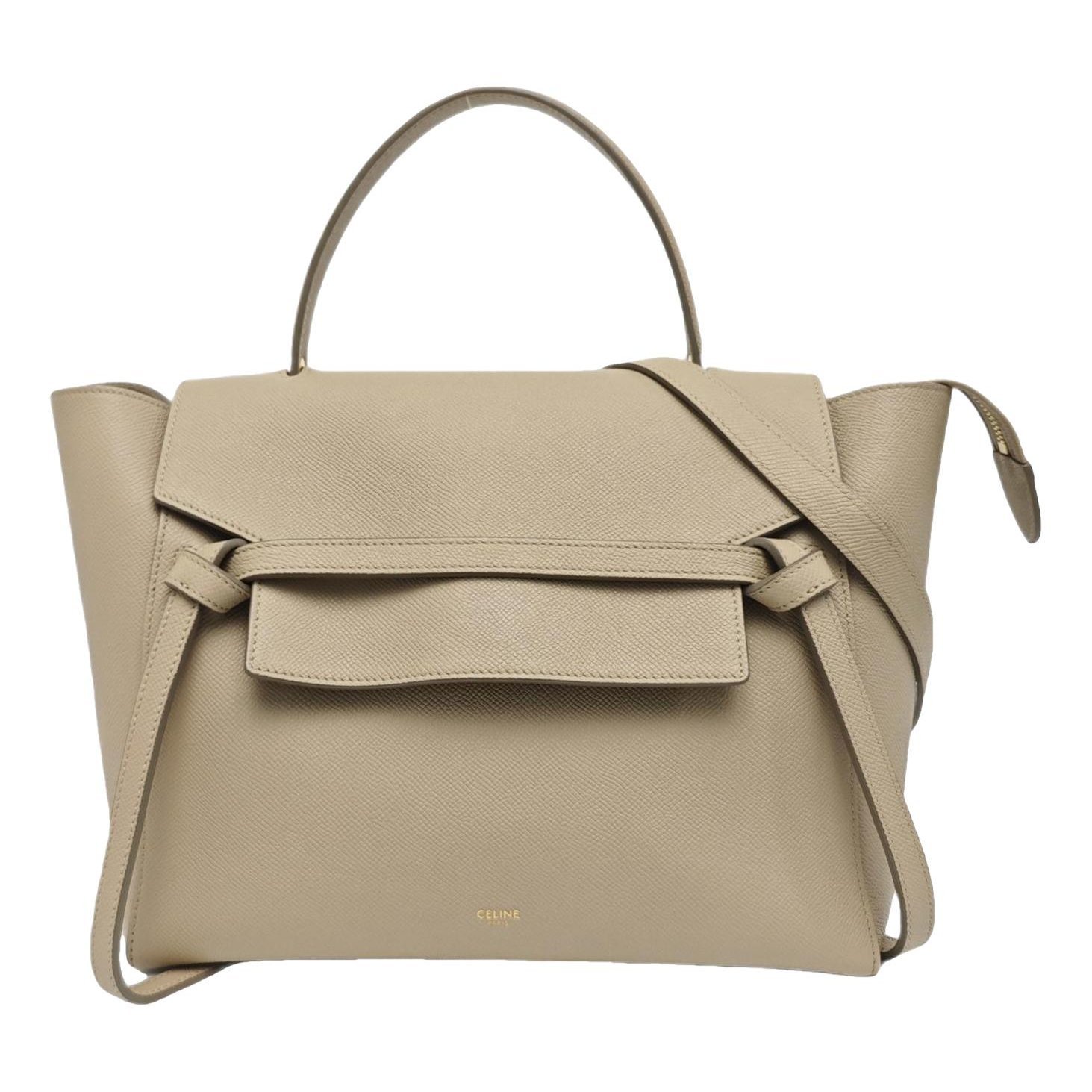 Belt leather handbag