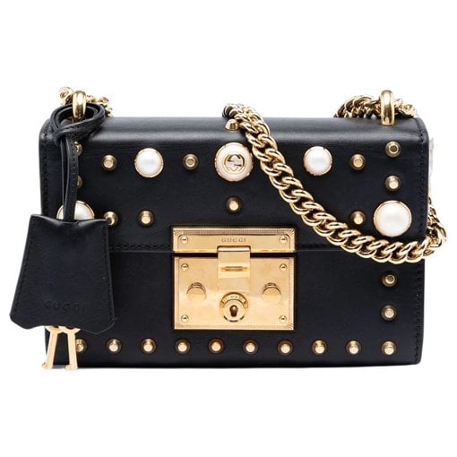 Padlock leather bag