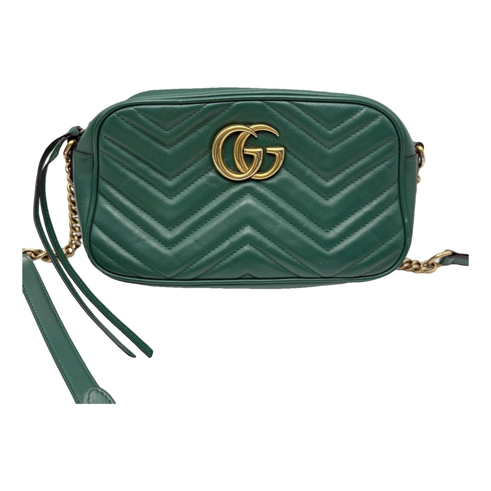 Pearly GG Marmont leather handbag