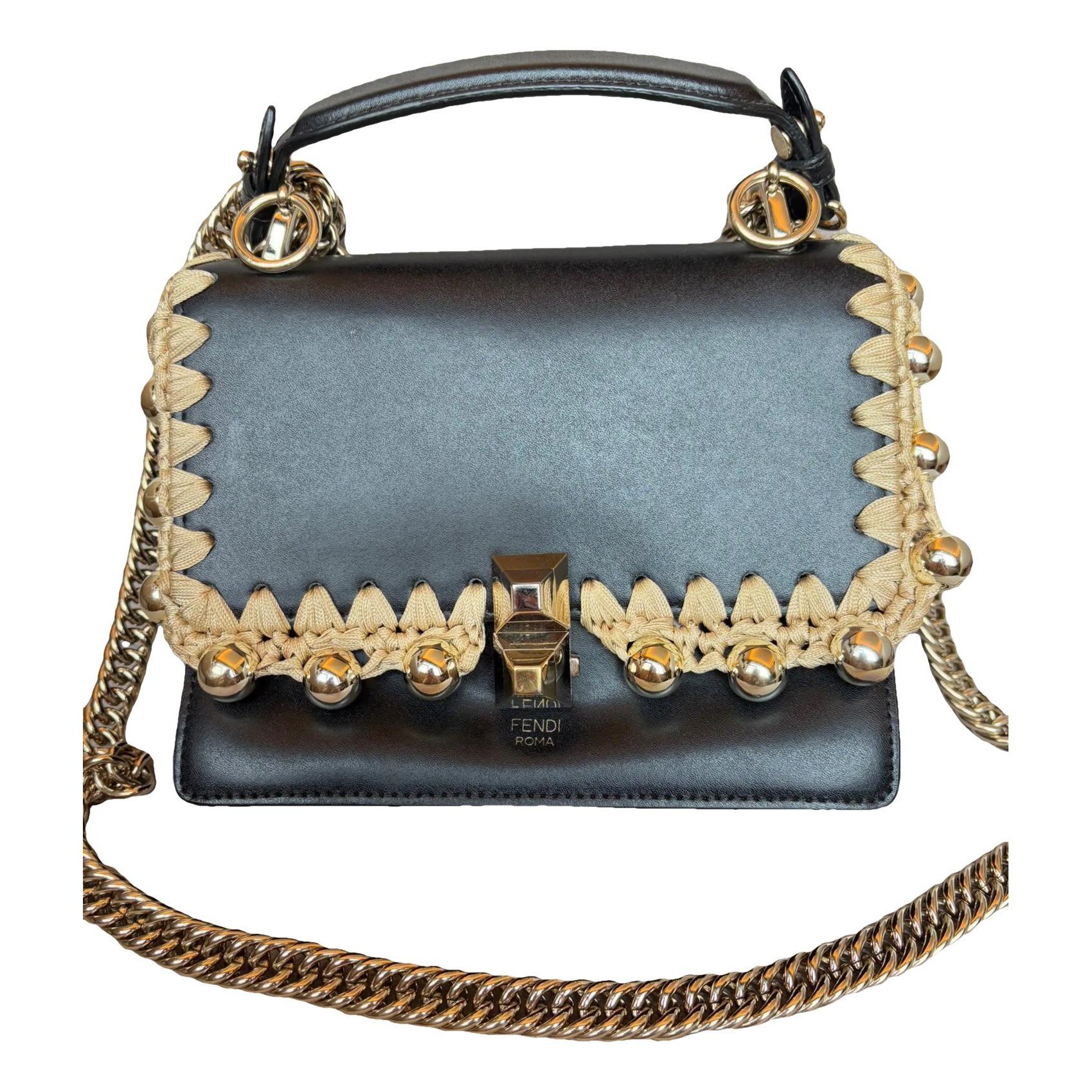 Kan I leather crossbody bag