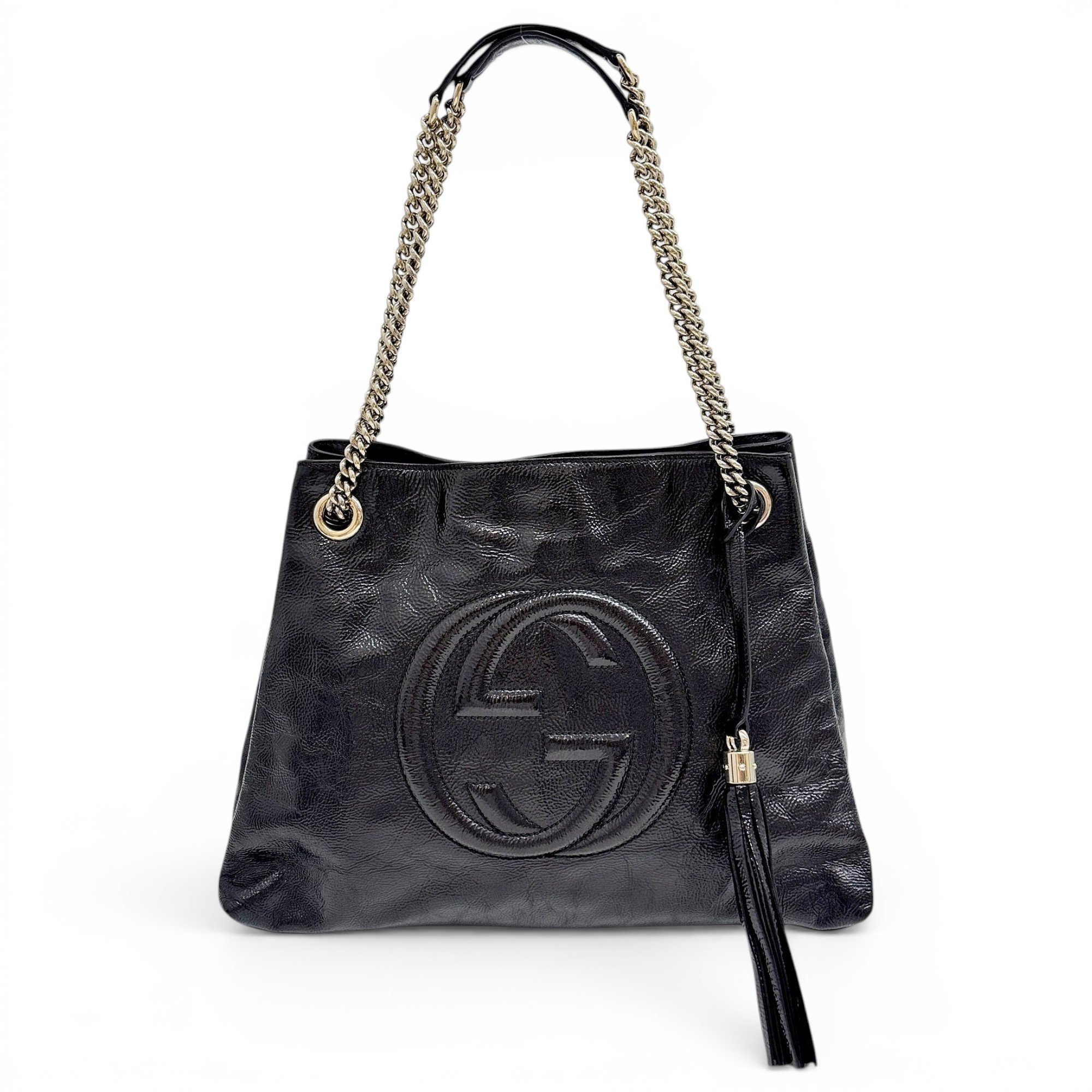 Soho patent leather handbag