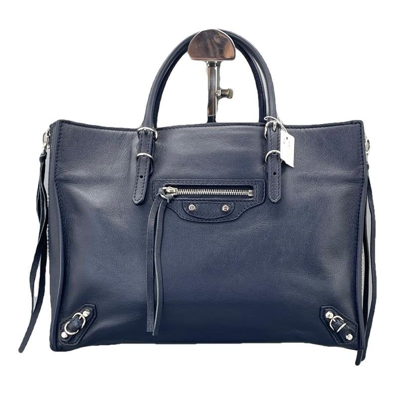 Papier leather handbag