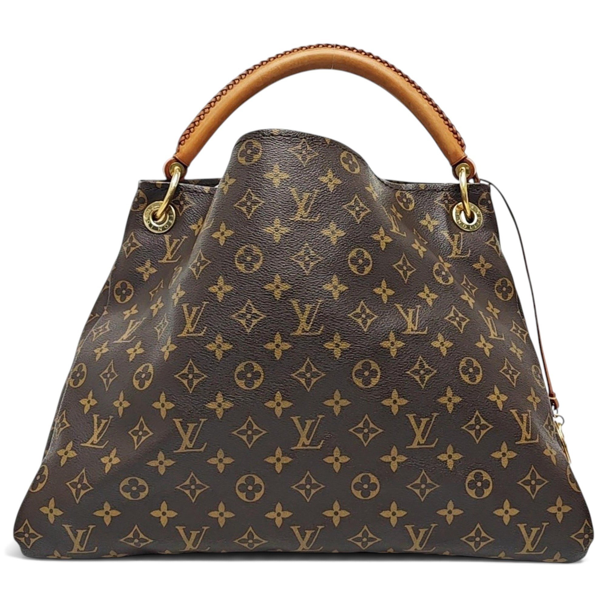 Artsy leather handbag