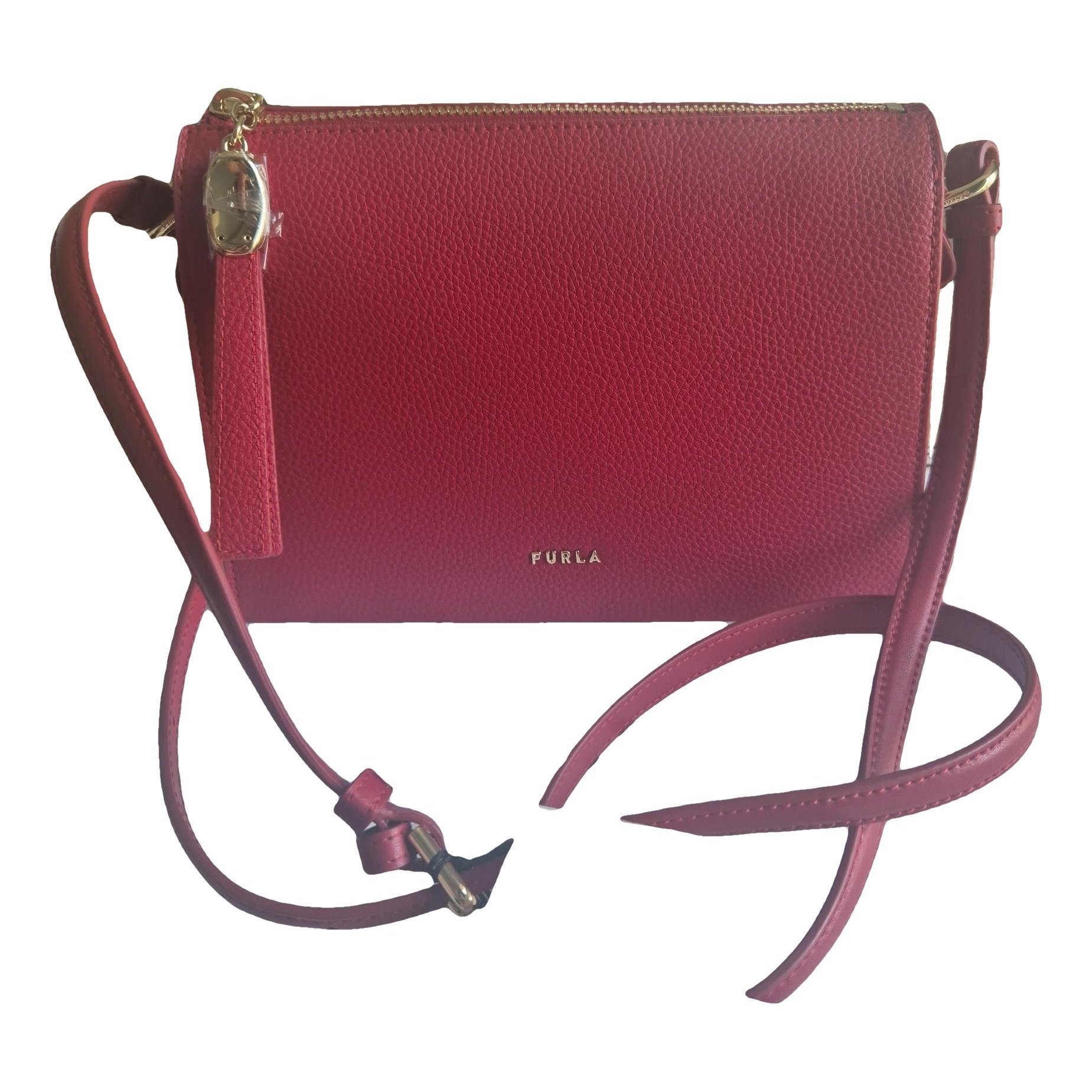 Leather clutch bag
