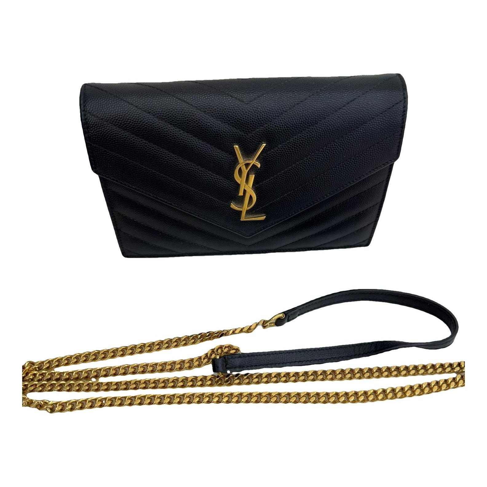 Portefeuille enveloppe leather handbag
