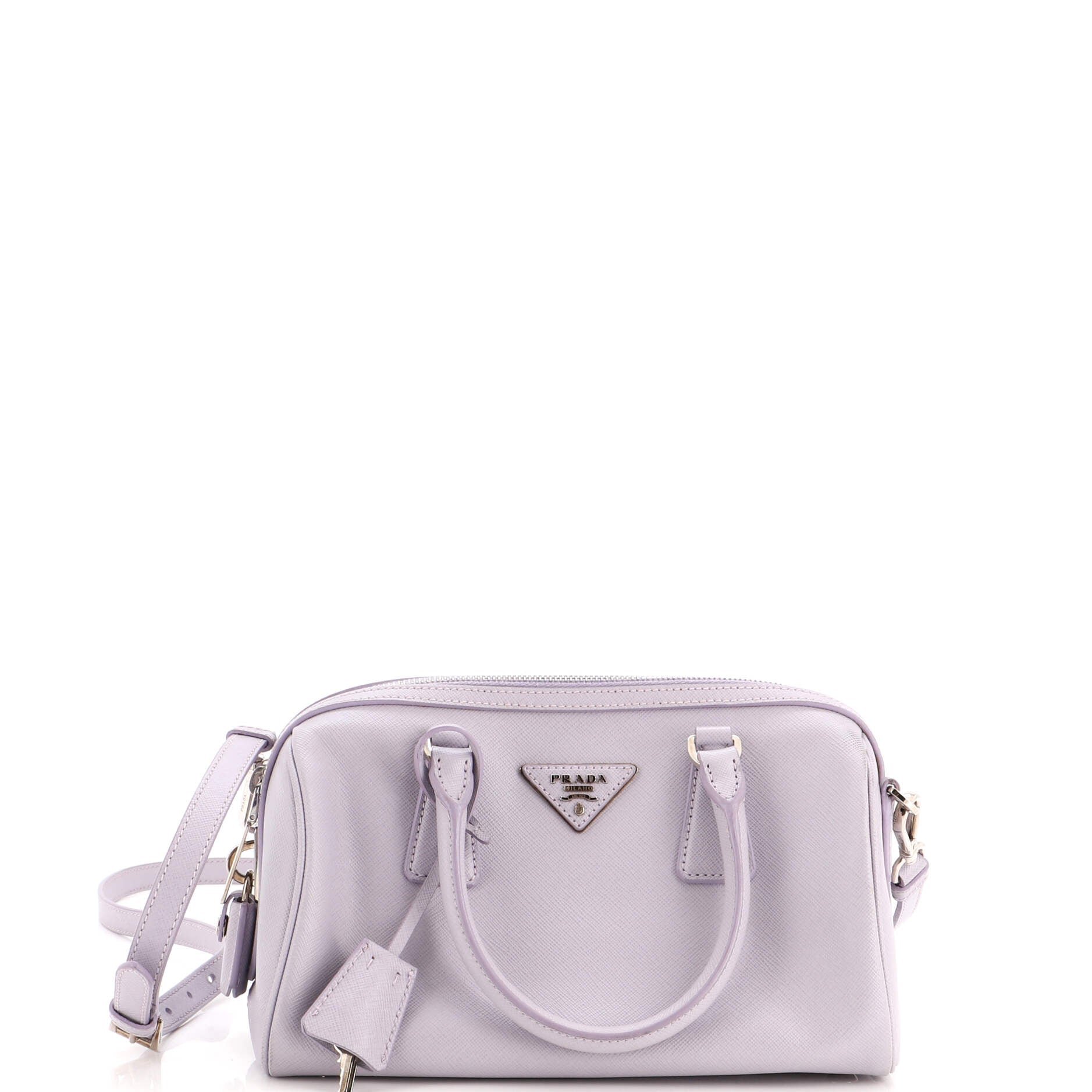 Lux Convertible Boston Bag Saffiano Leather Small