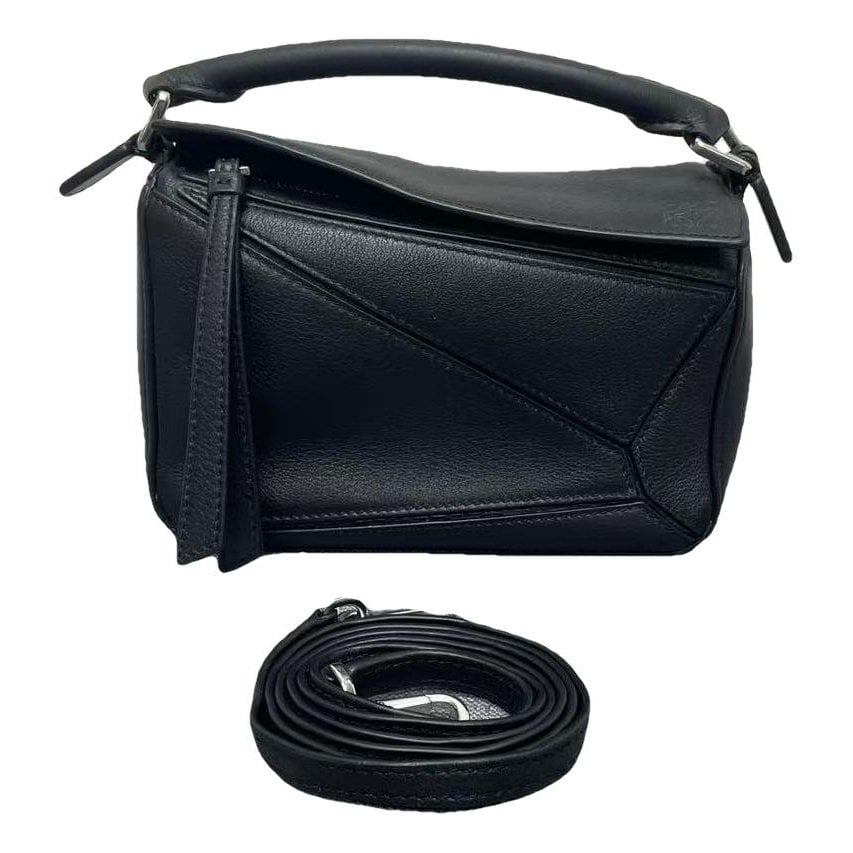 Puzzle leather mini bag