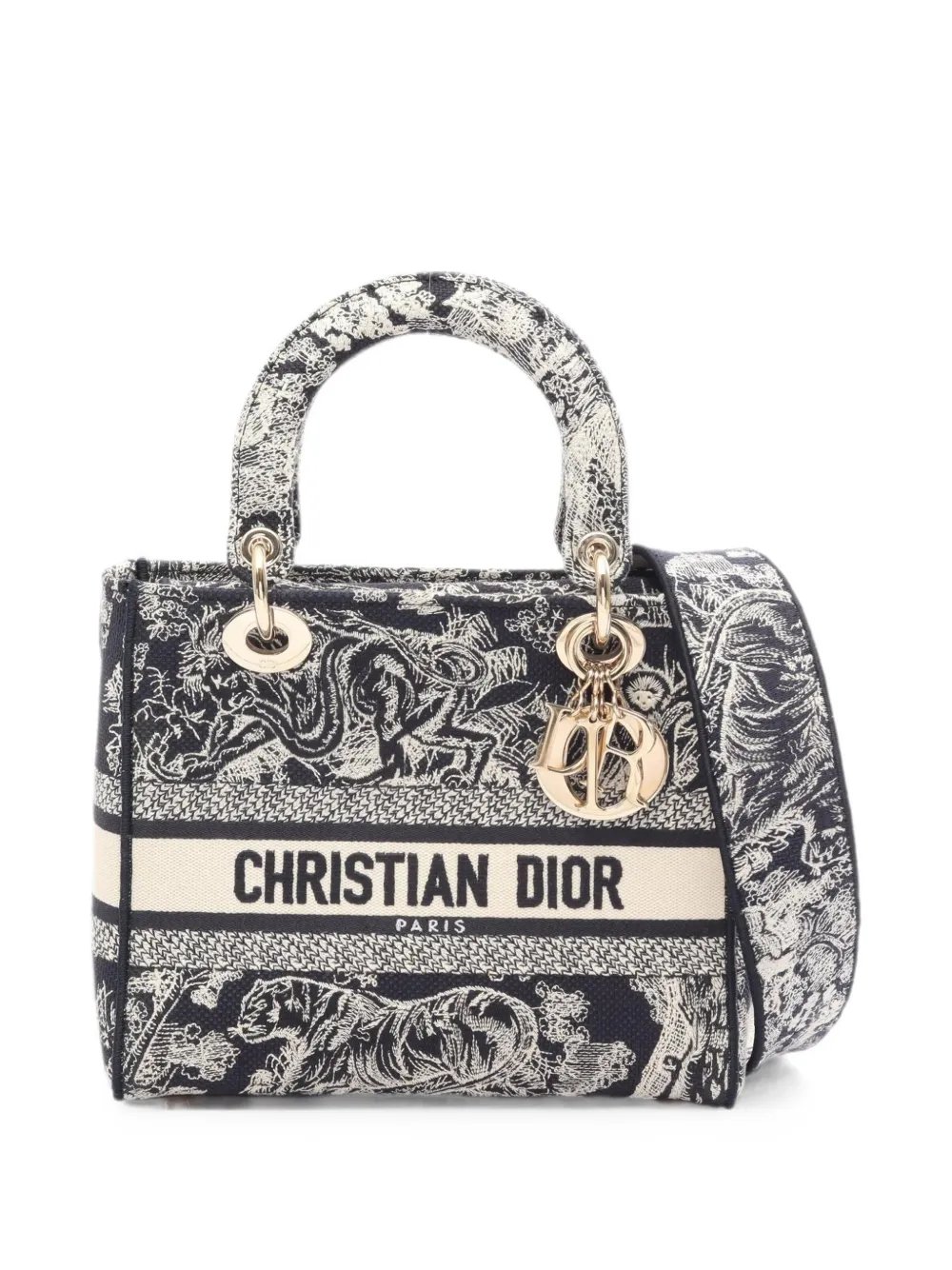 2010s medium Lady D-Lite Toile de Jouy tote bag