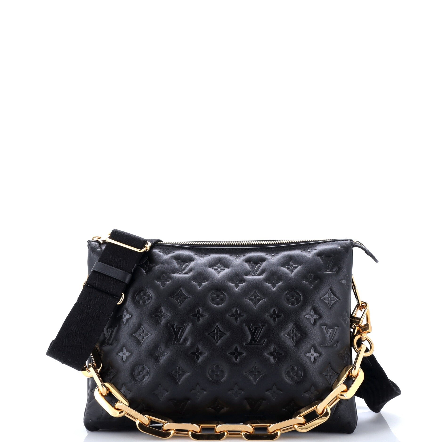 Coussin Bag Monogram Embossed Lambskin MM