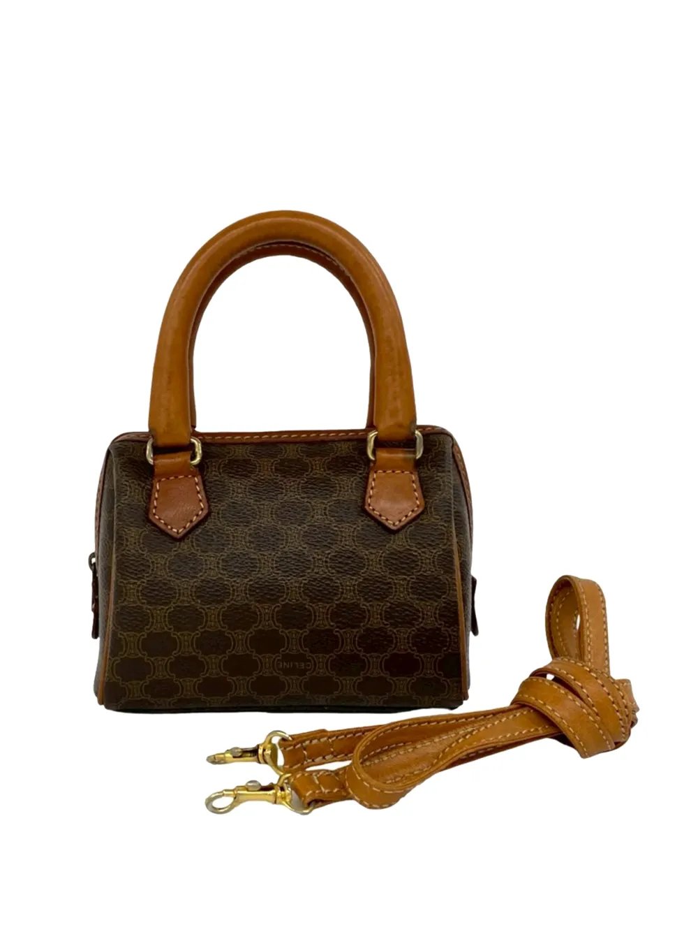 Celine 2011 Macadam Coated Canvas satchel