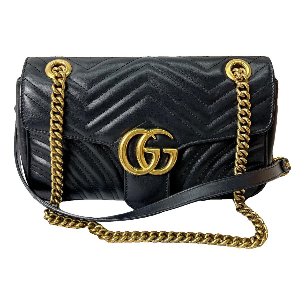 GG Marmont Flap leather crossbody bag