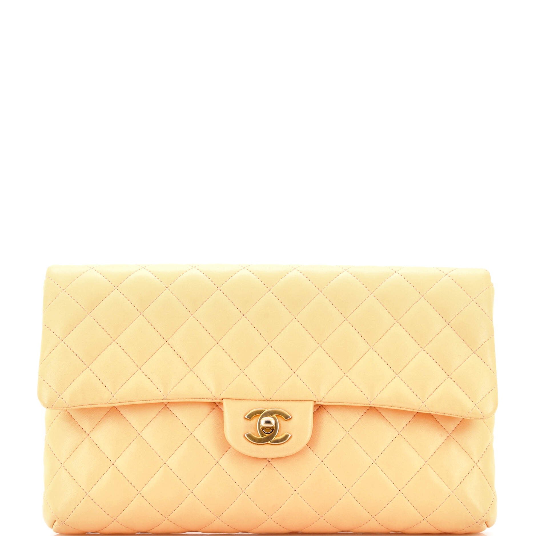 Chanel Classic Flap Clutch Quilted Lambskin