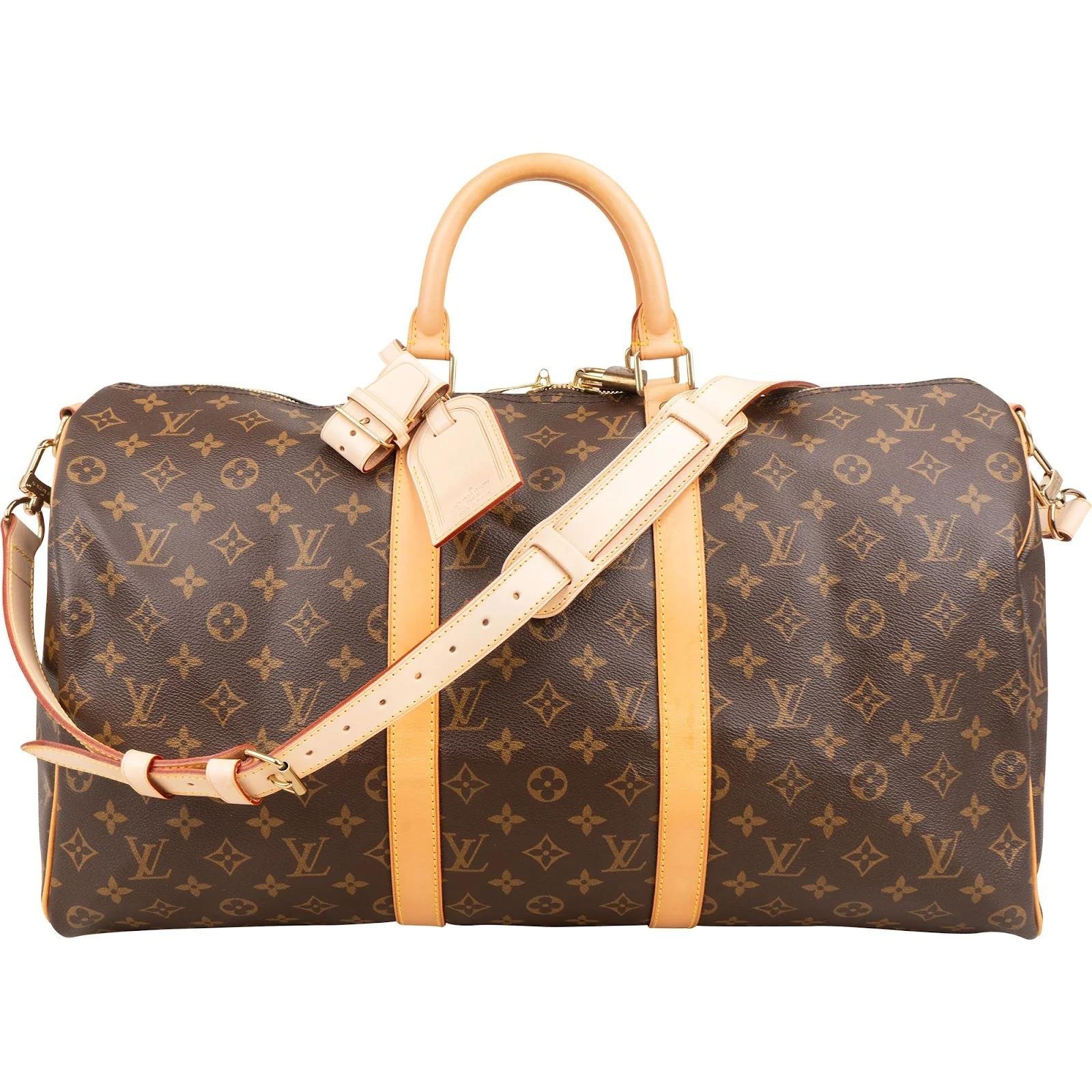 Keepall leather travel bag
