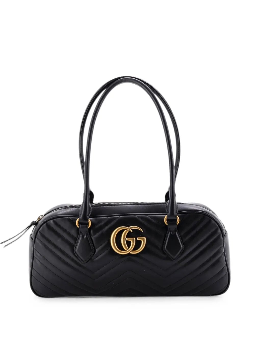 GG Marmont Top Handle Bowler Bag Matelasse Leather Medium shoulder bag